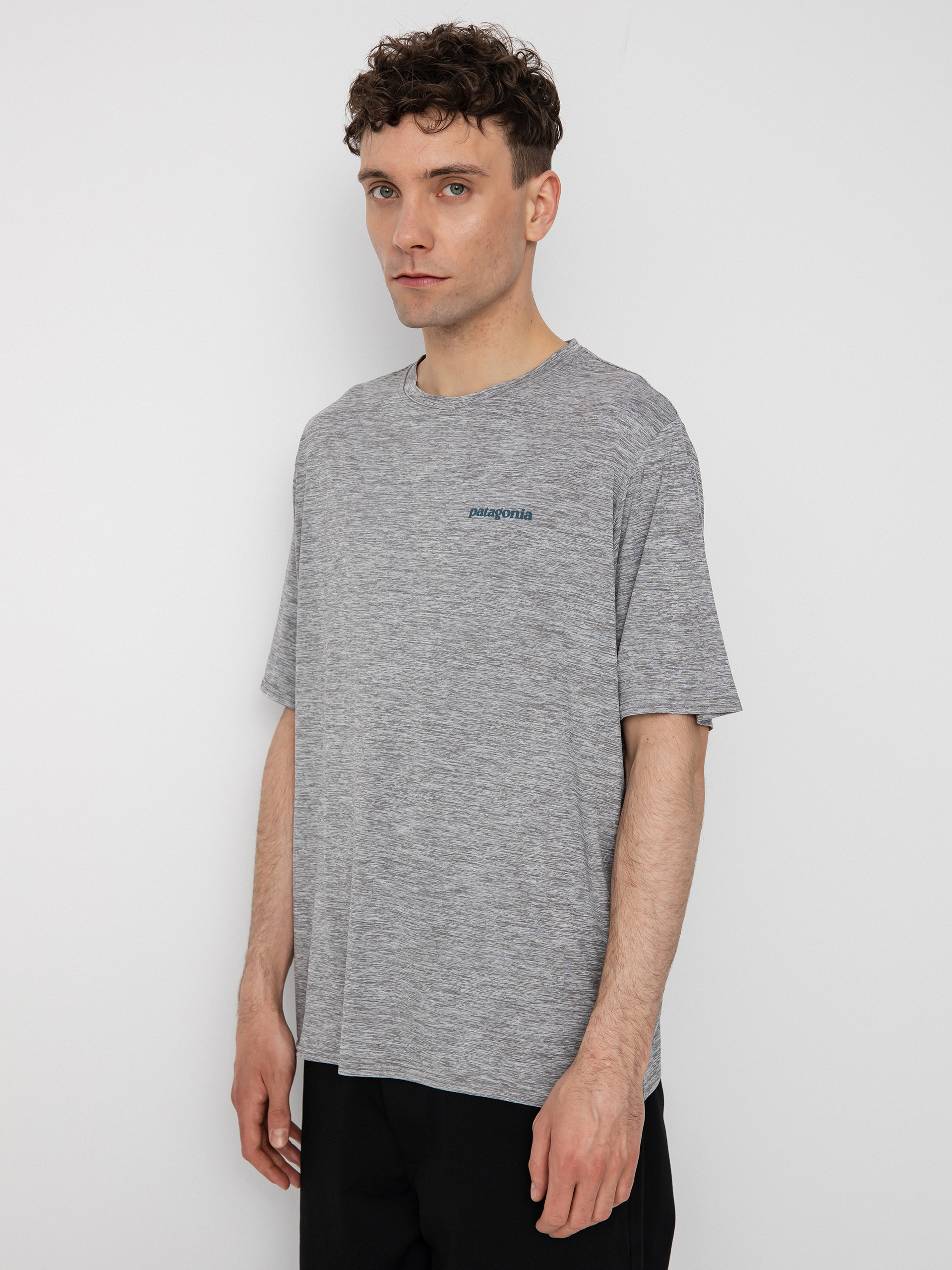 Tričko Patagonia Cap Cool Daily Graphic (boardshort logo abalone blue/feather grey)