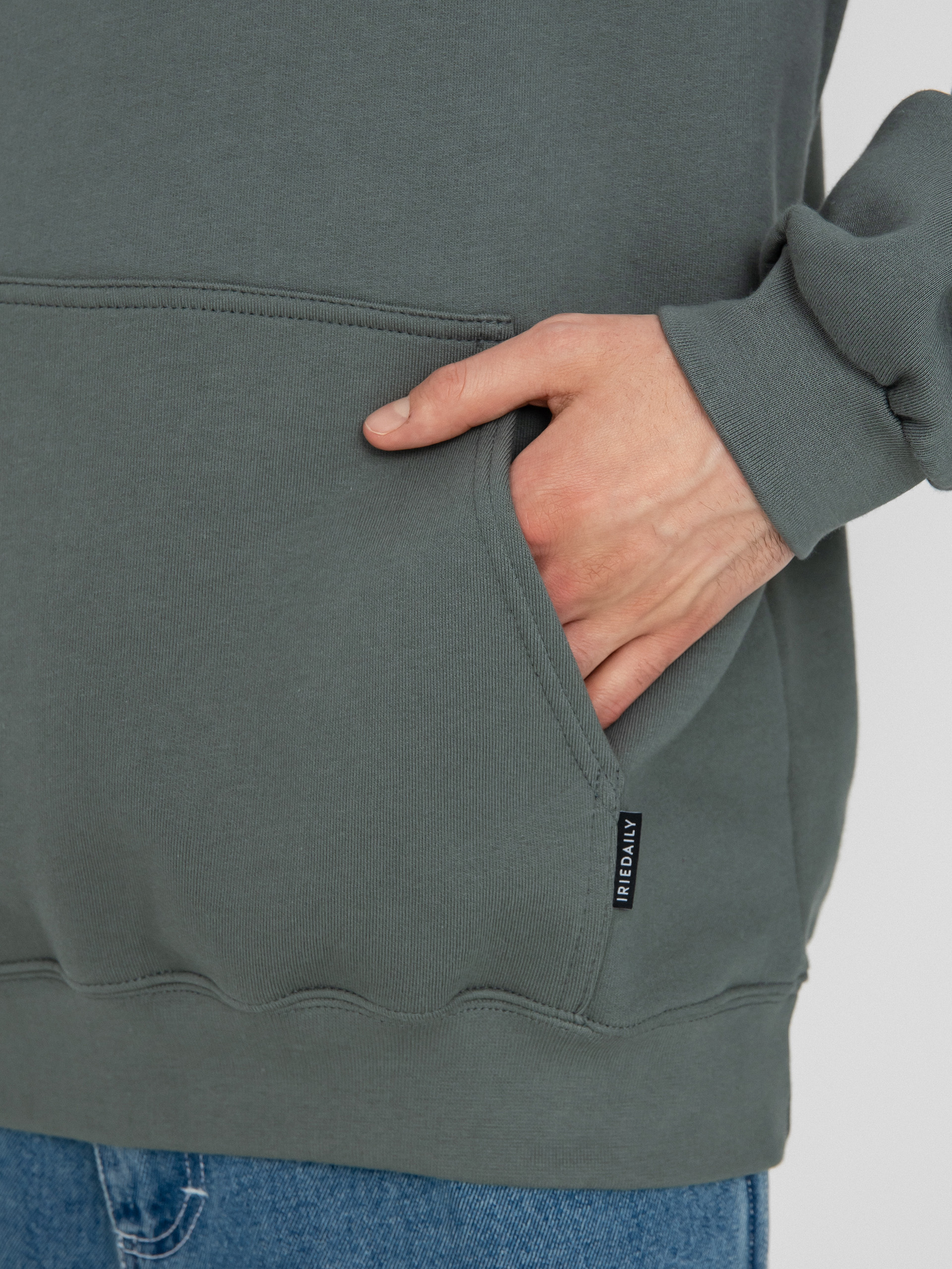 Mikina s kapucí Iriedaily Peaceride HD (jungle green)