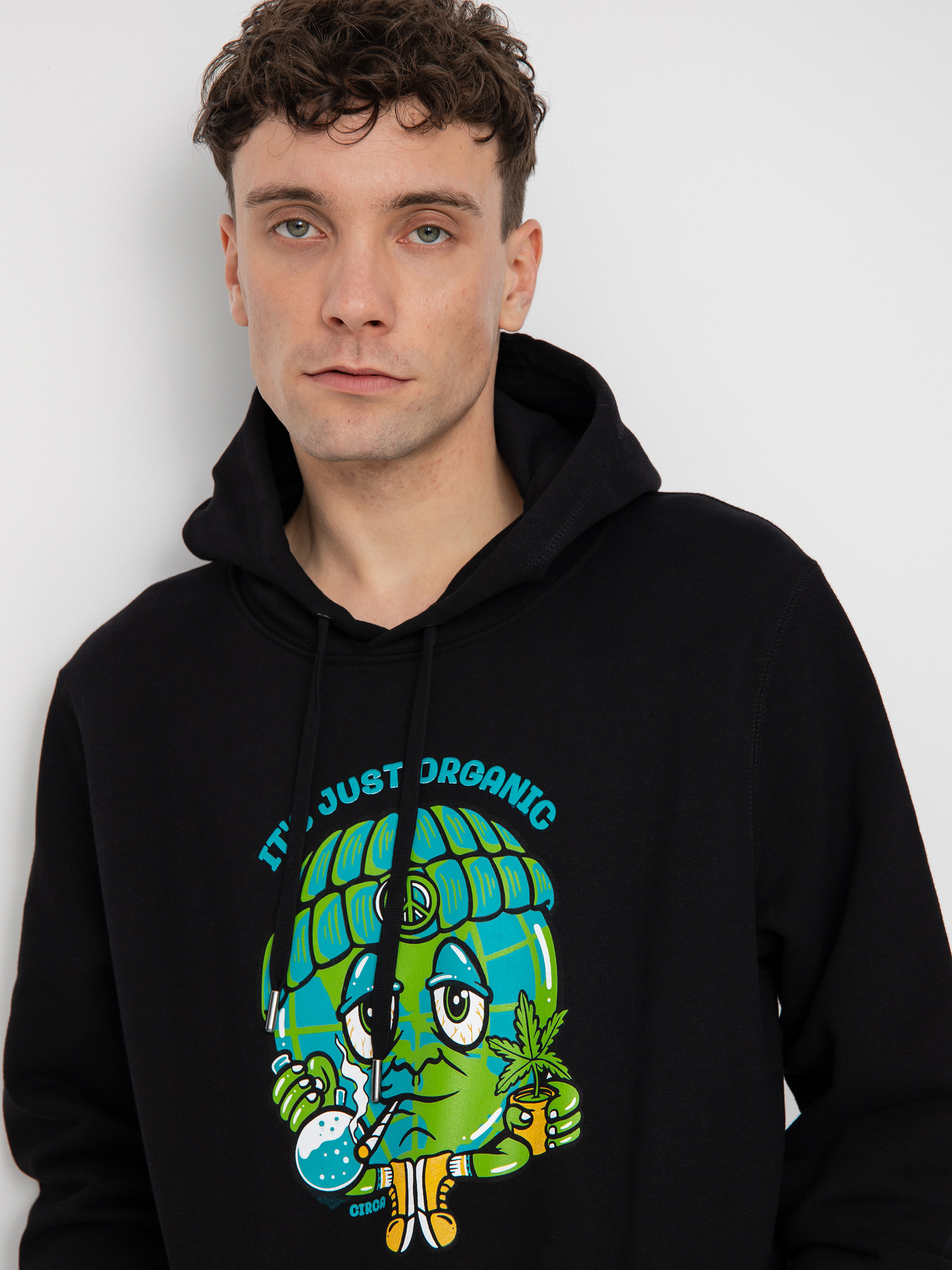 Mikina s kapucí Circa Organic HD (black)