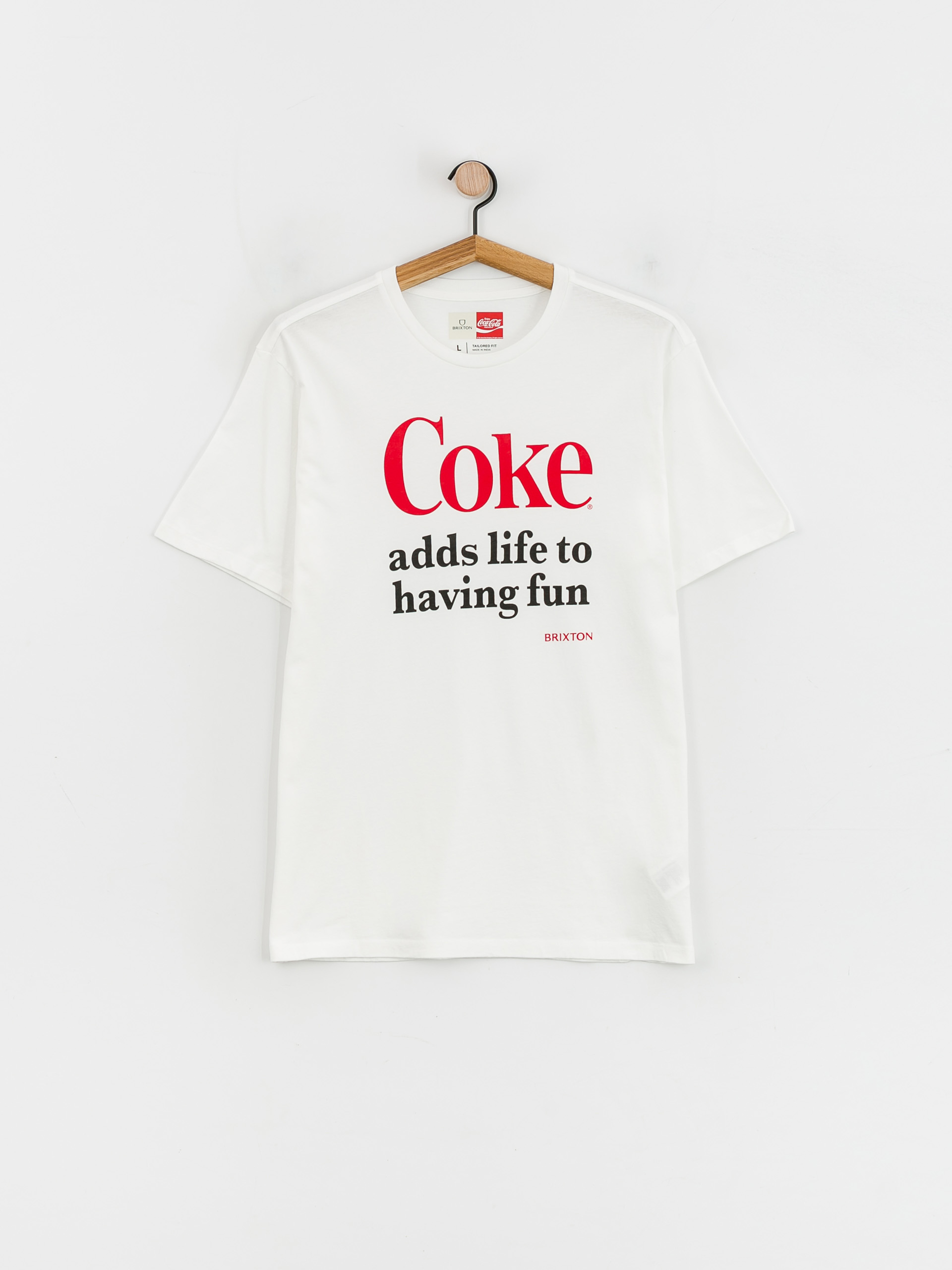 Tričko Brixton Coca-Cola Having Fun (white)