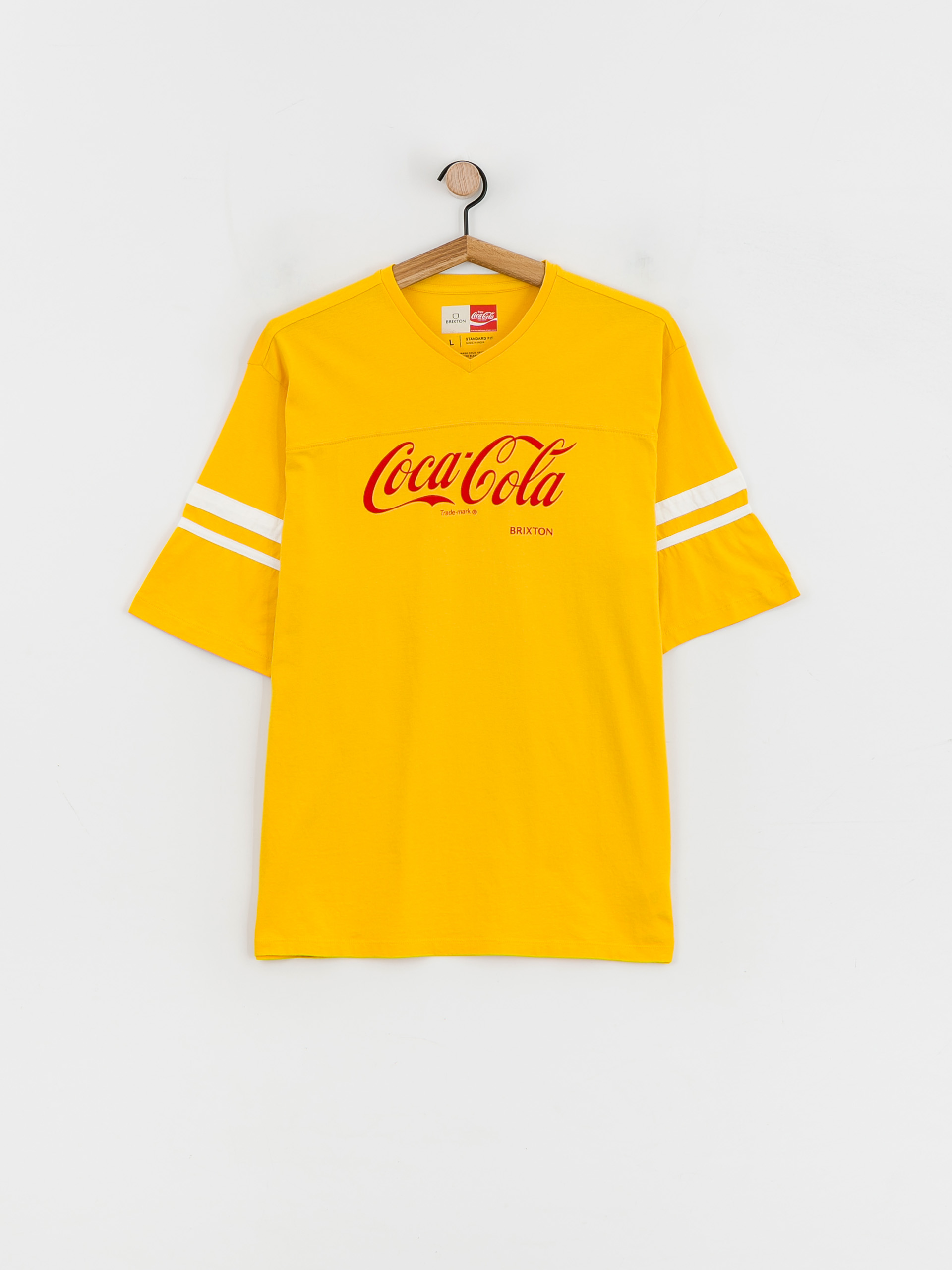 Tričko Brixton Coca-Cola Classic Football (yellow)