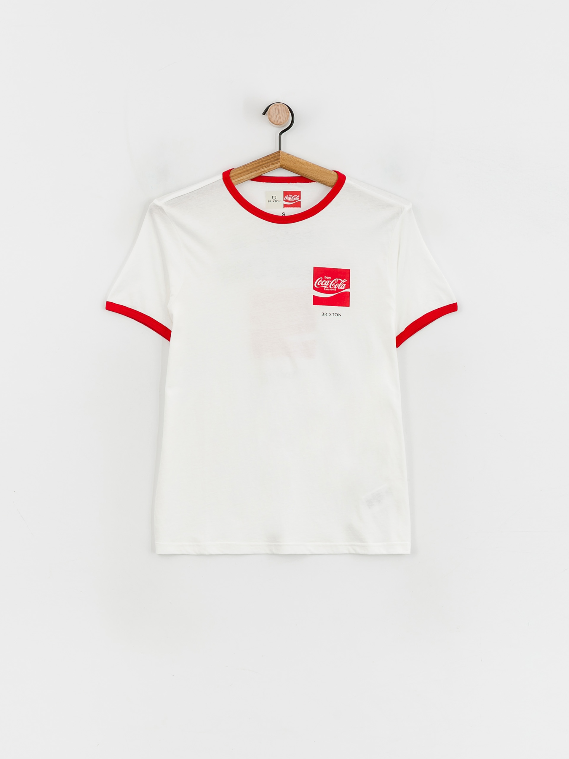 Tričko Brixton Coca-Cola Good Day Ringer Wmn (white)