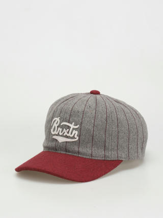 Kšiltovka  Brixton Burt Mp Cap (light heather grey/burgundy)