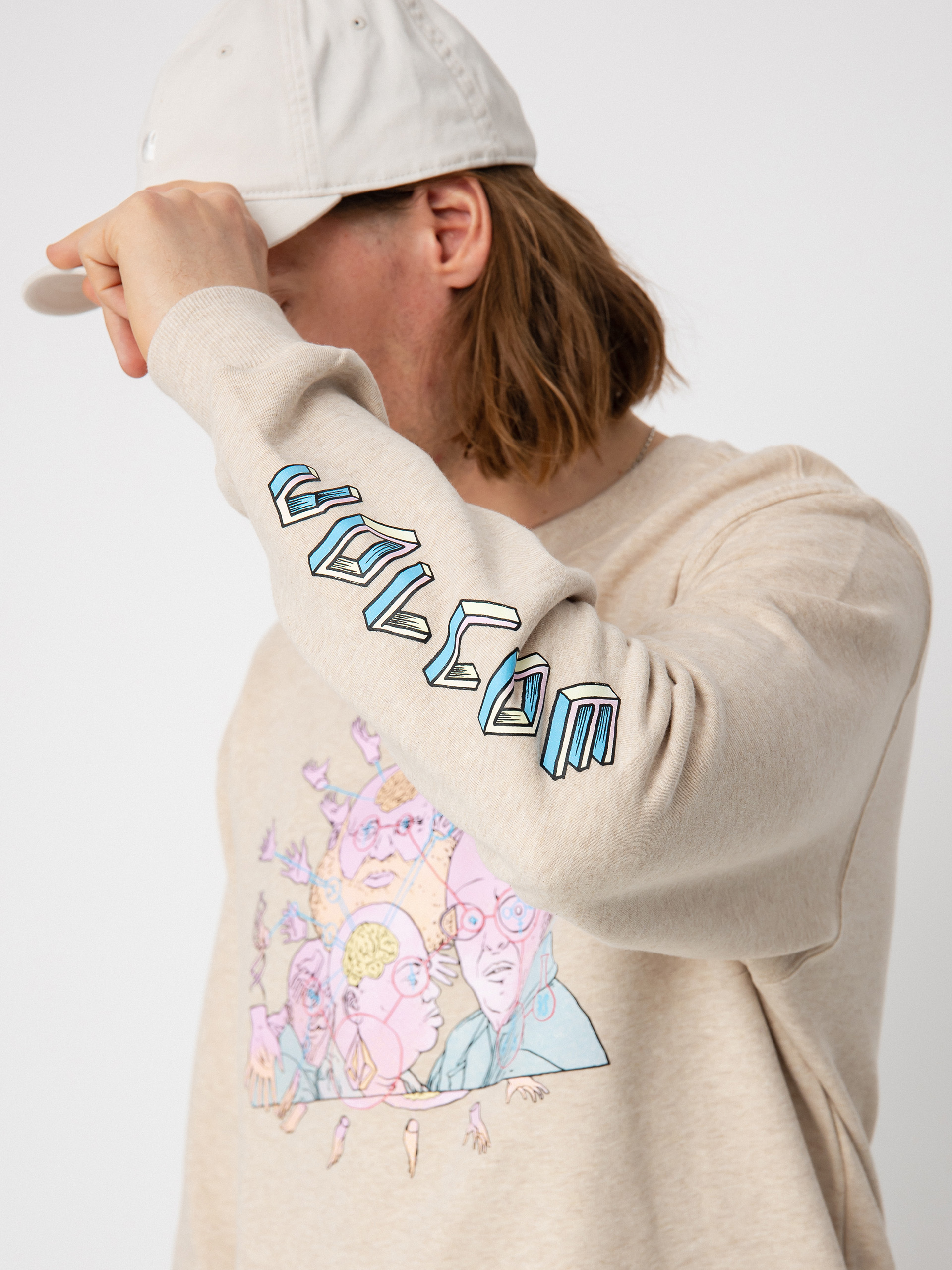 Mikina Volcom Fa Ed Merlin Murray (whitecap grey)