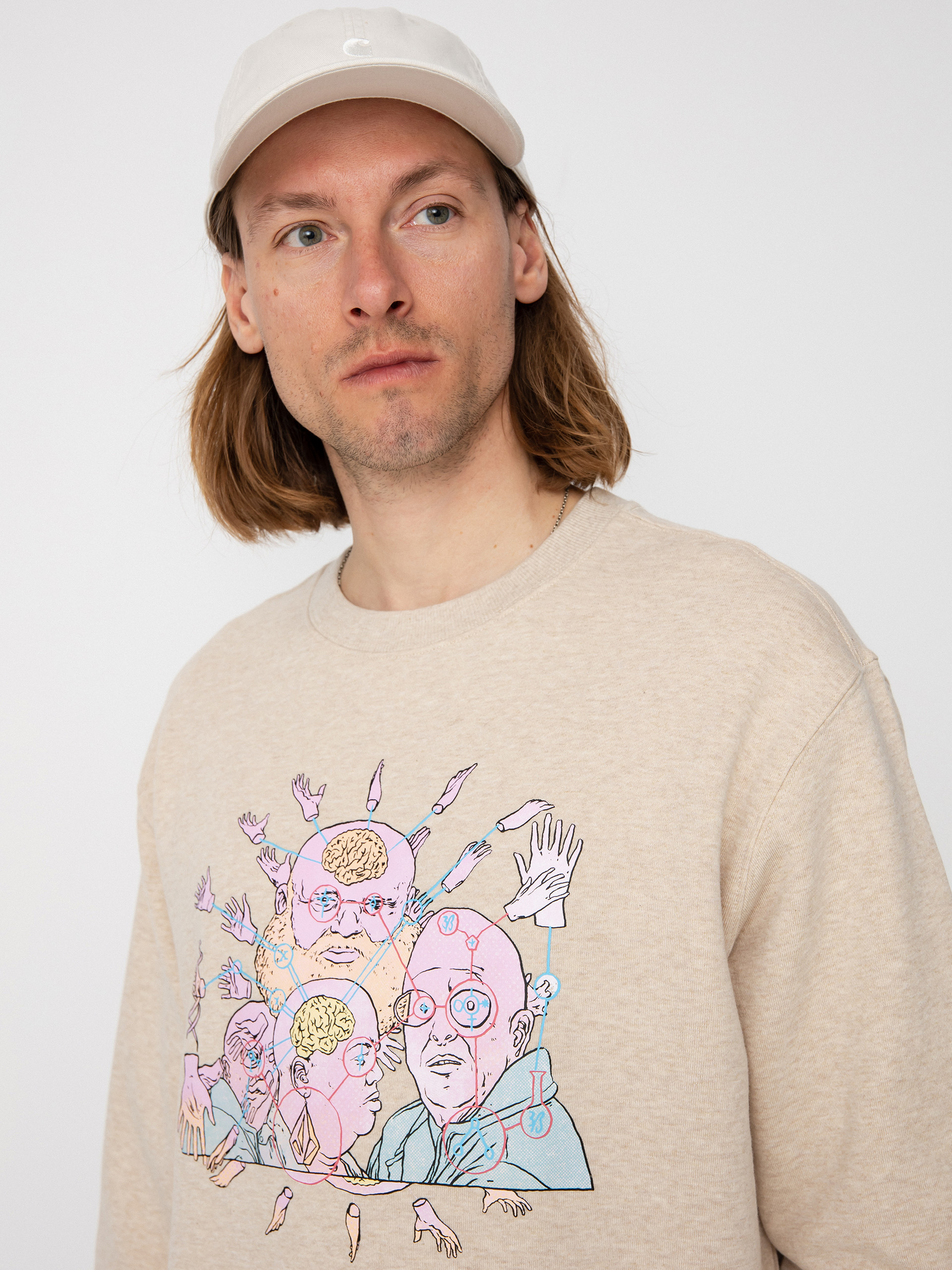 Mikina Volcom Fa Ed Merlin Murray (whitecap grey)