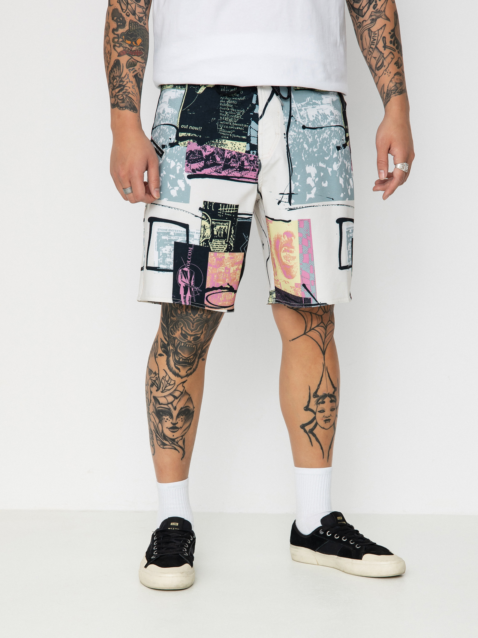 Plážové kraťasy Volcom V Ent Flyer Mod 19 (whitecap grey)