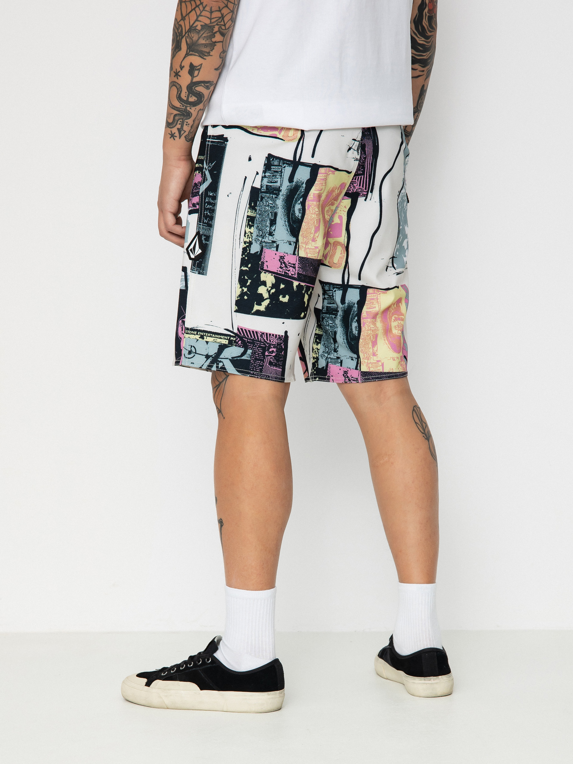 Plážové kraťasy Volcom V Ent Flyer Mod 19 (whitecap grey)