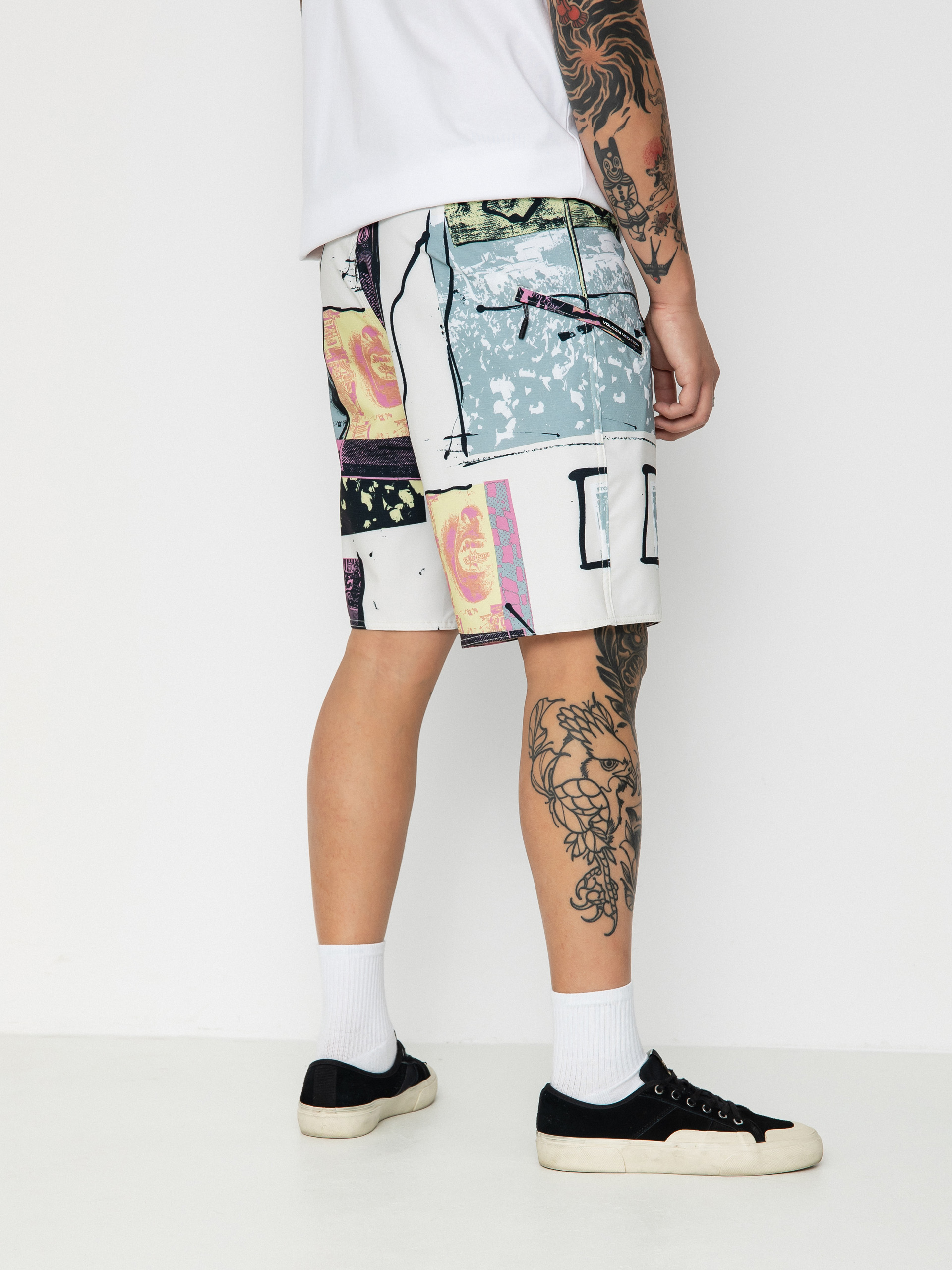 Plážové kraťasy Volcom V Ent Flyer Mod 19 (whitecap grey)