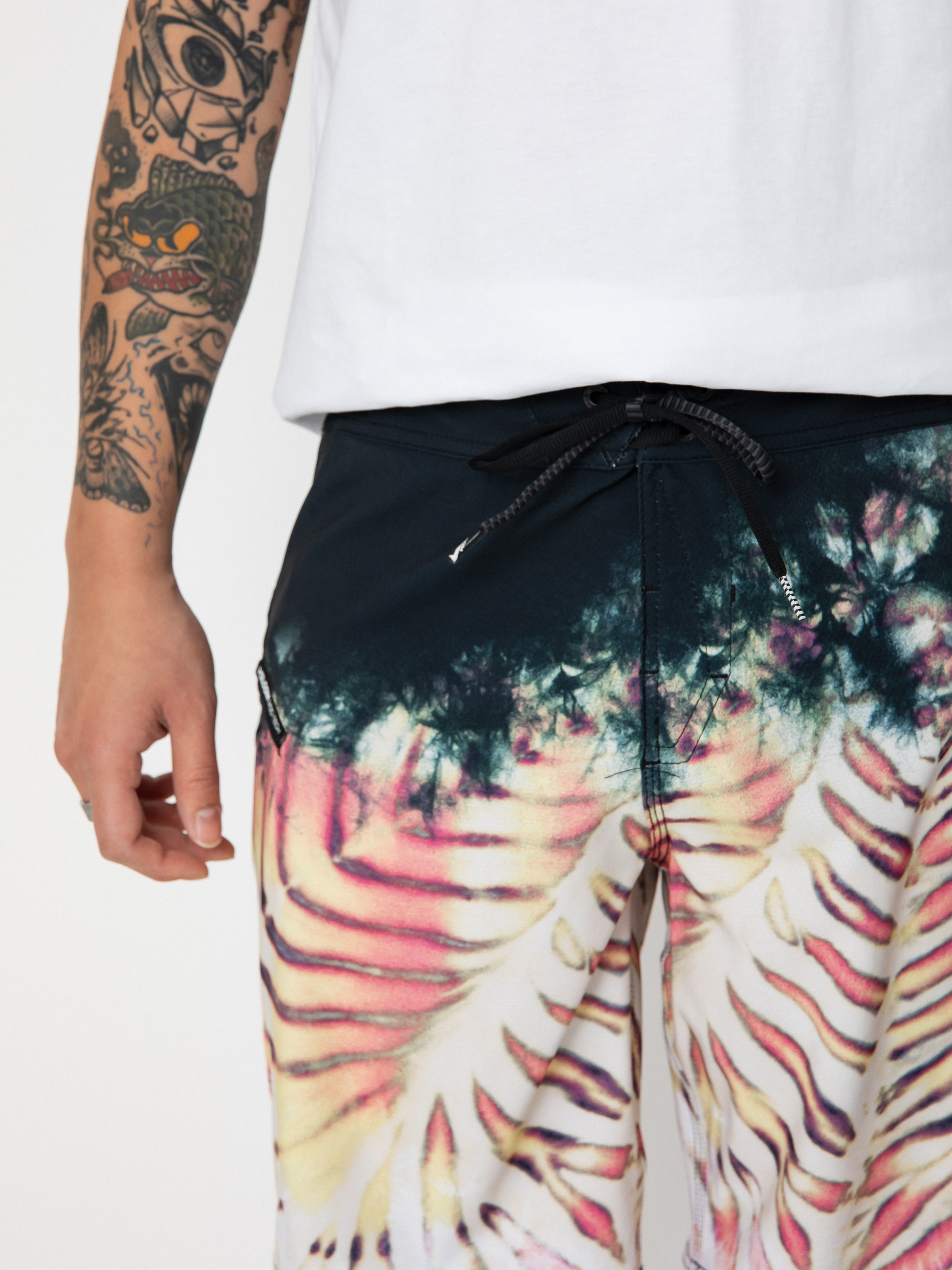 Plážové kraťasy Volcom Mad Wash Mod 19 (whitecap grey)