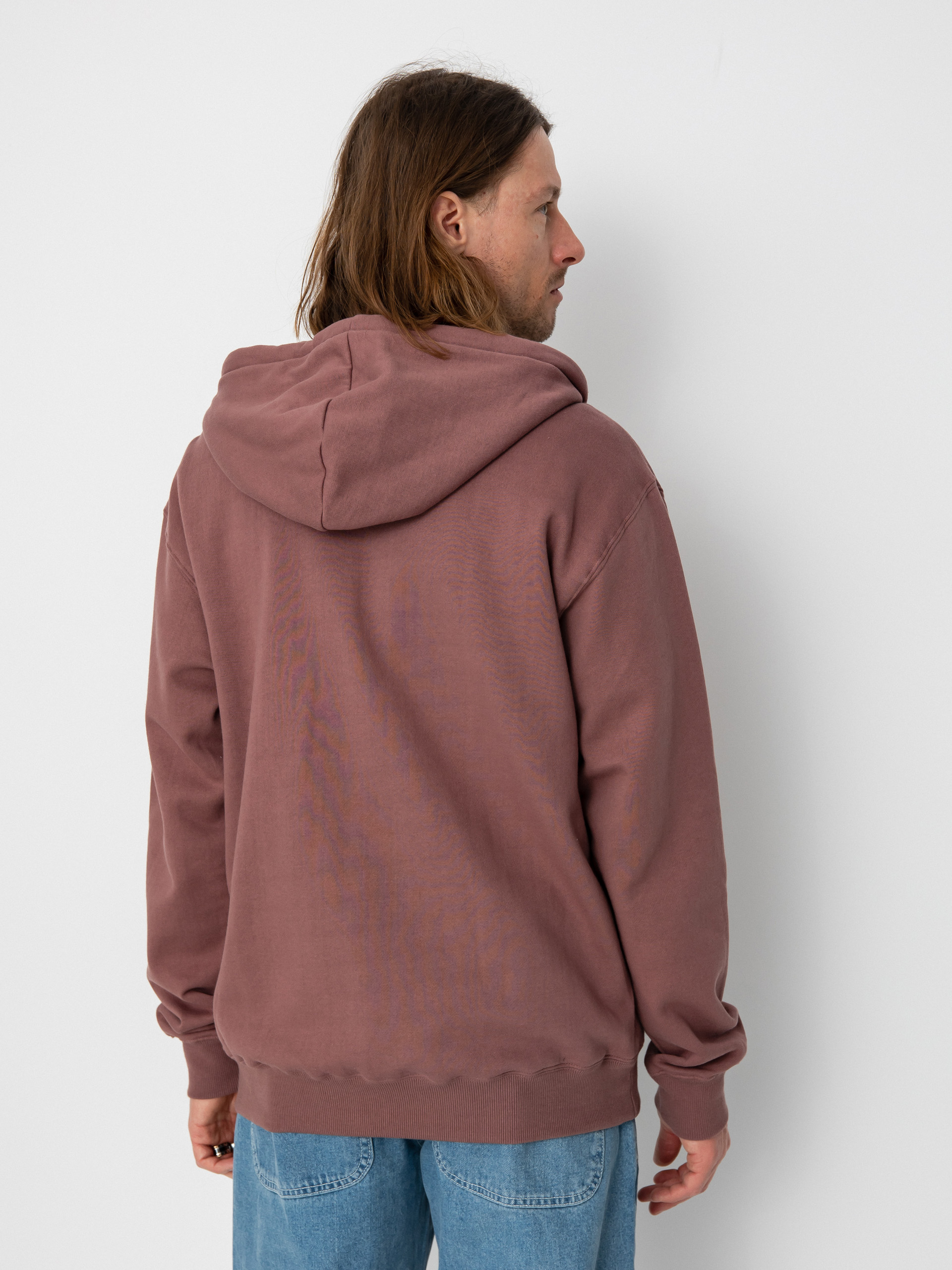 Mikina s kapucí Volcom Sngl Stn ZHD (bordeaux brown)