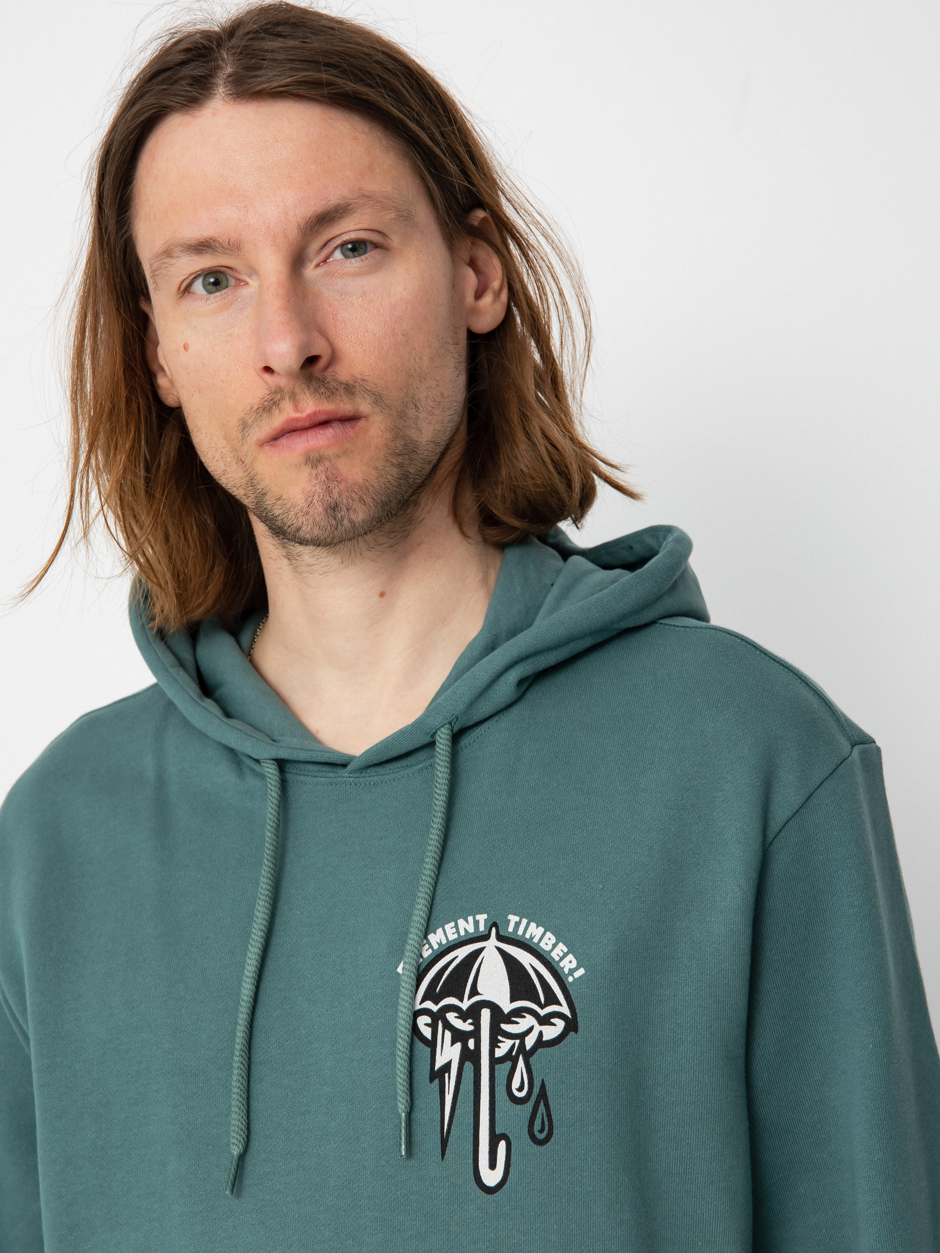 Mikina s kapucí Element Angry Clouds HD (north atlantic)