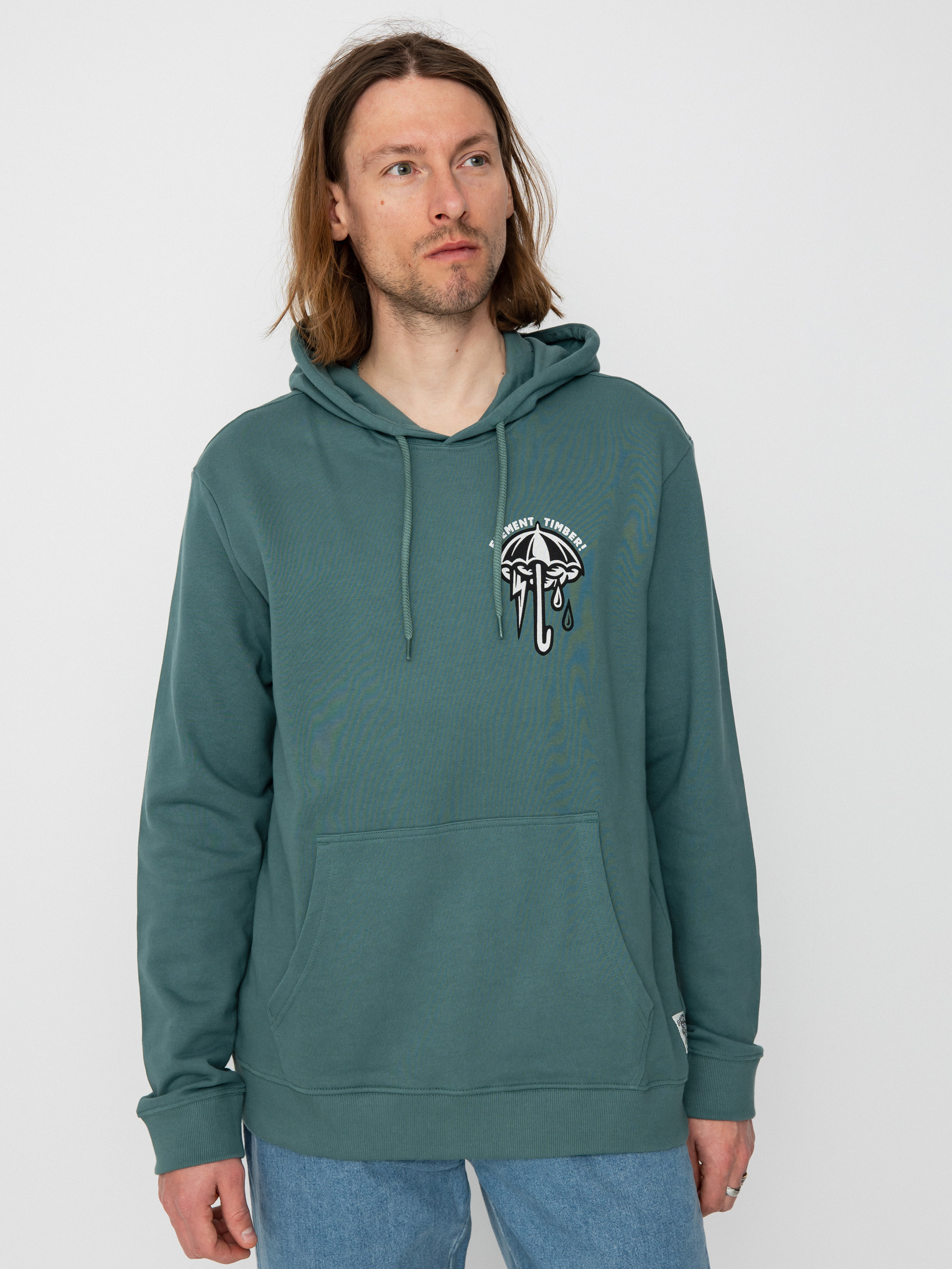 Mikina s kapucí Element Angry Clouds HD (north atlantic)