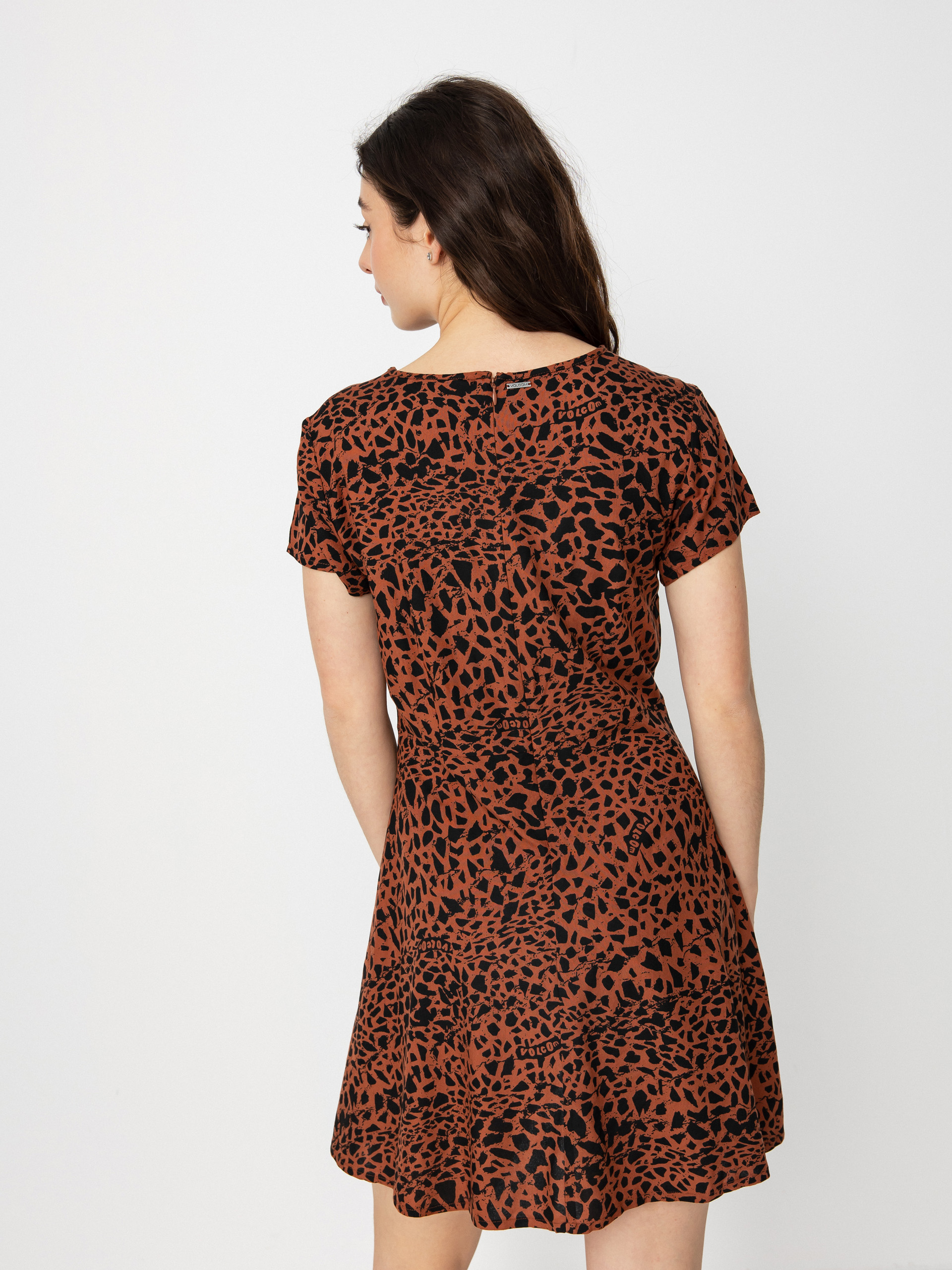 Šaty  Volcom Dino Tea Wmn (dark clay)