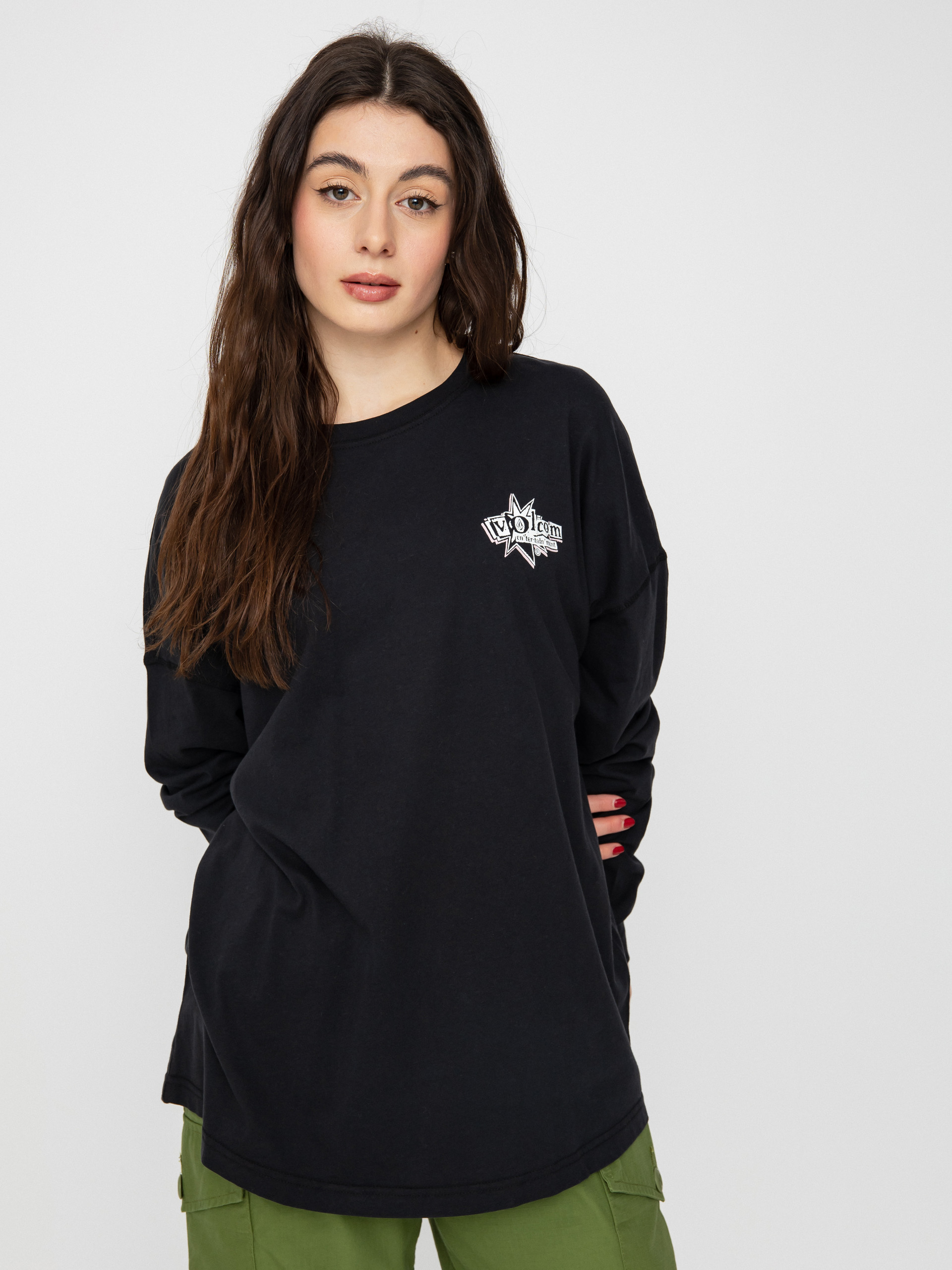 Triko Volcom Werking Doubles Wmn (black)