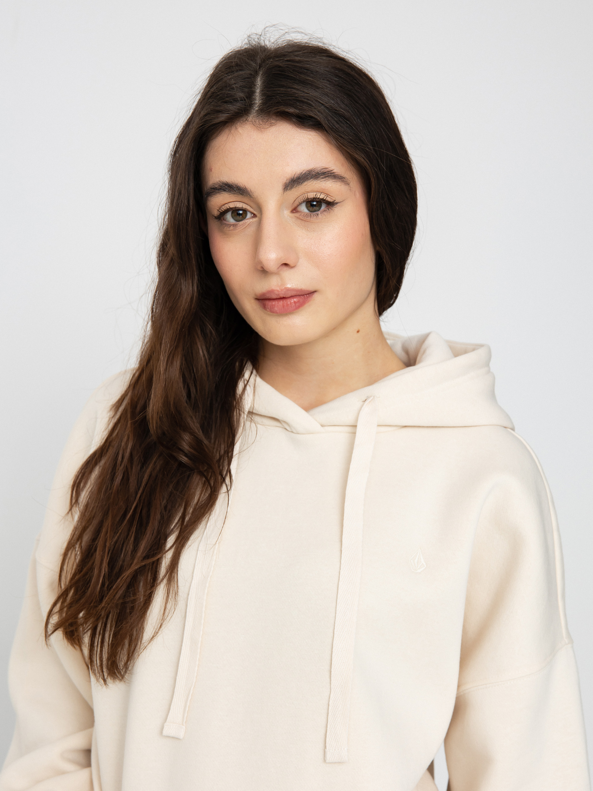 Mikina s kapucí Volcom Stone Heart II HD Wmn (sand)