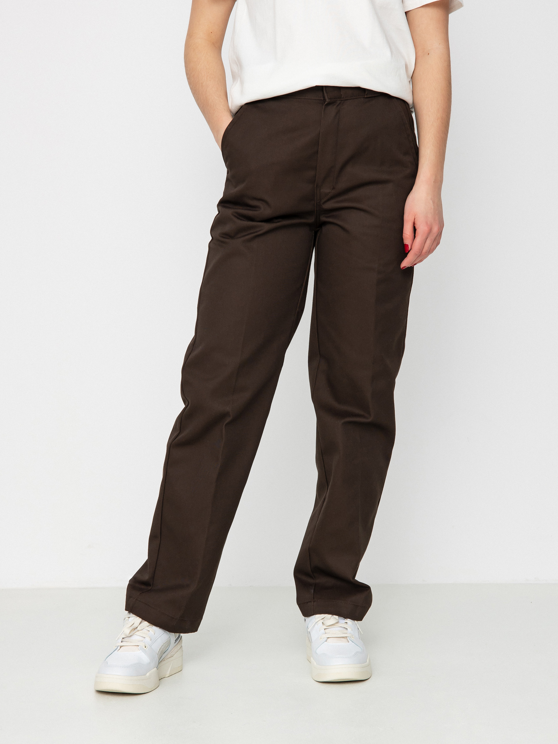 Kalhoty Dickies Elizaville Wmn (dark brown)