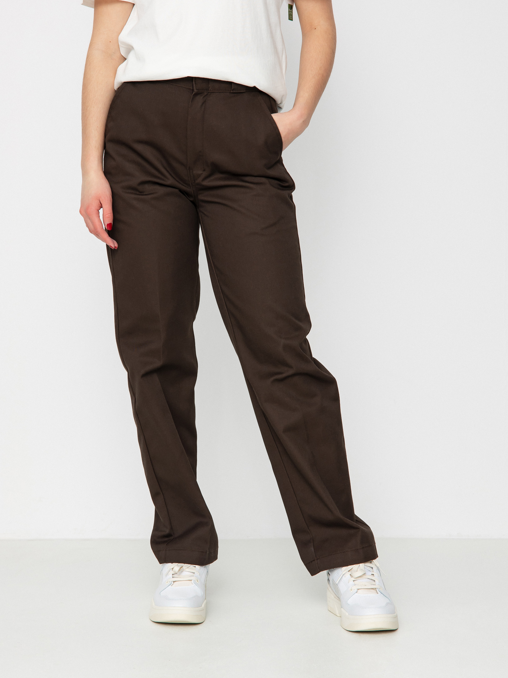 Kalhoty Dickies Elizaville Wmn (dark brown)