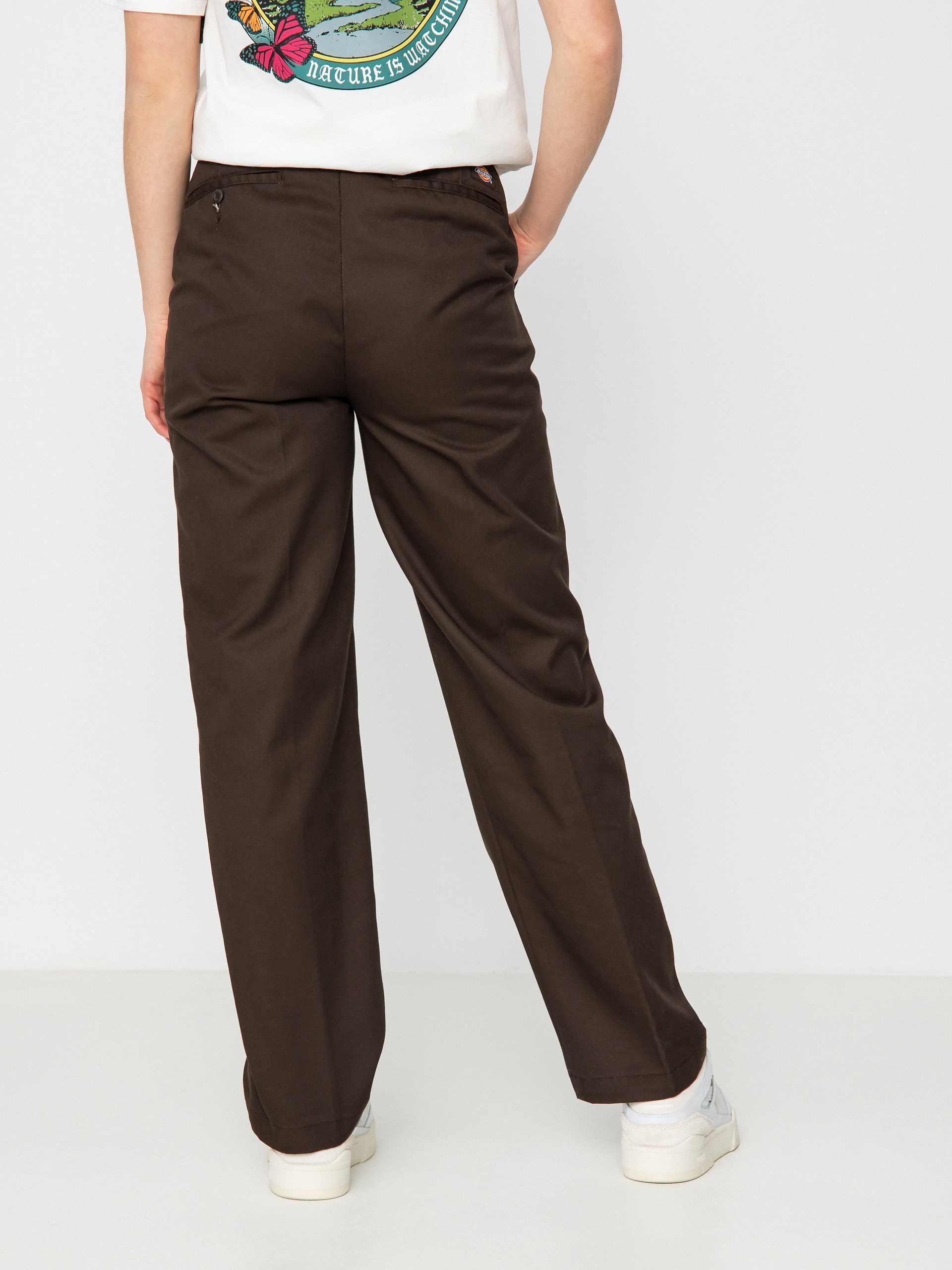 Kalhoty Dickies Elizaville Wmn (dark brown)