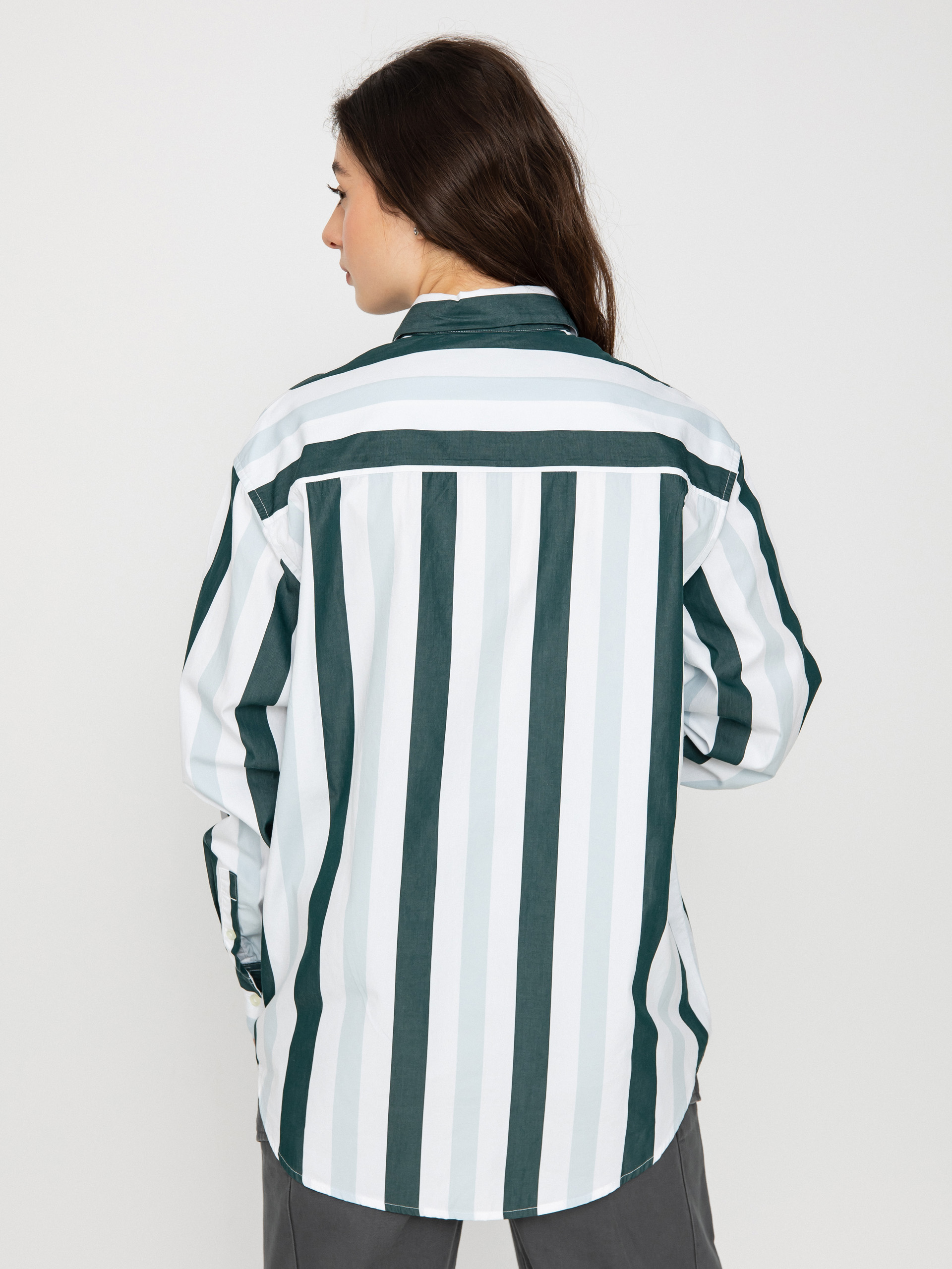 Košile Carhartt WIP Elcano Wmn (elcano stripe icarus/botanic)