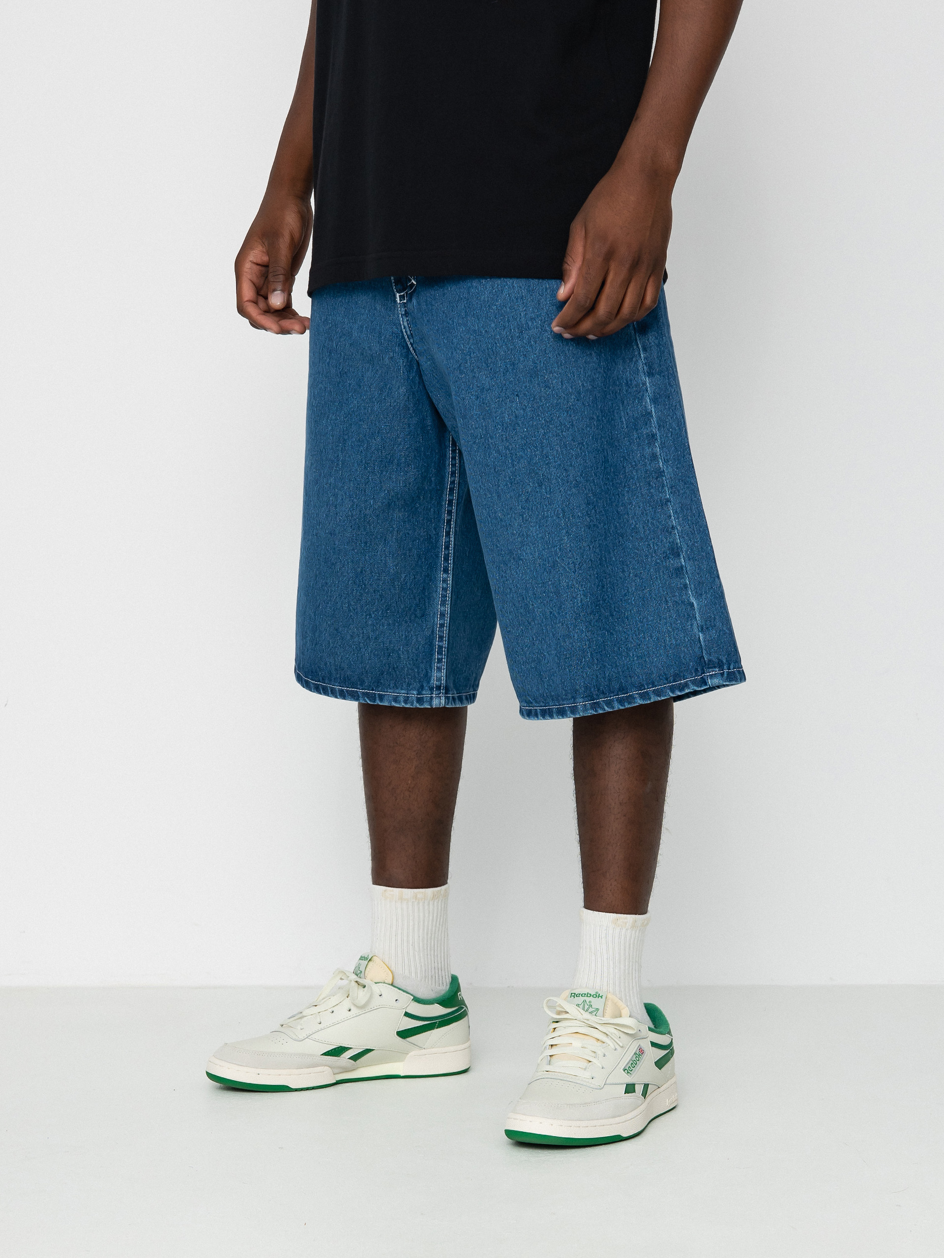 Kraťasy MassDnm Jeans Craft Baggy Fit (blue)