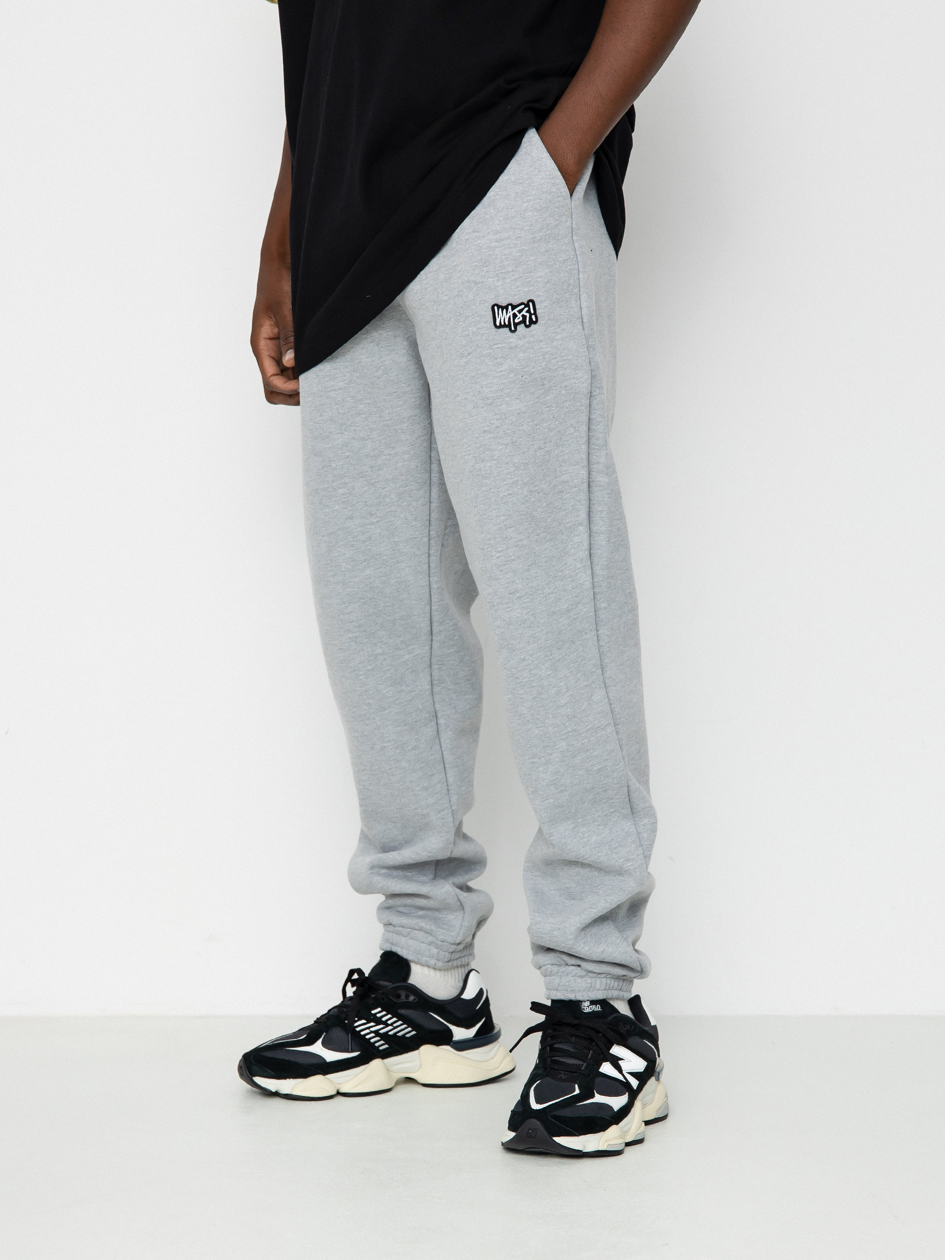 Kalhoty MassDnm Signature Patch Sweatpants (heather grey)
