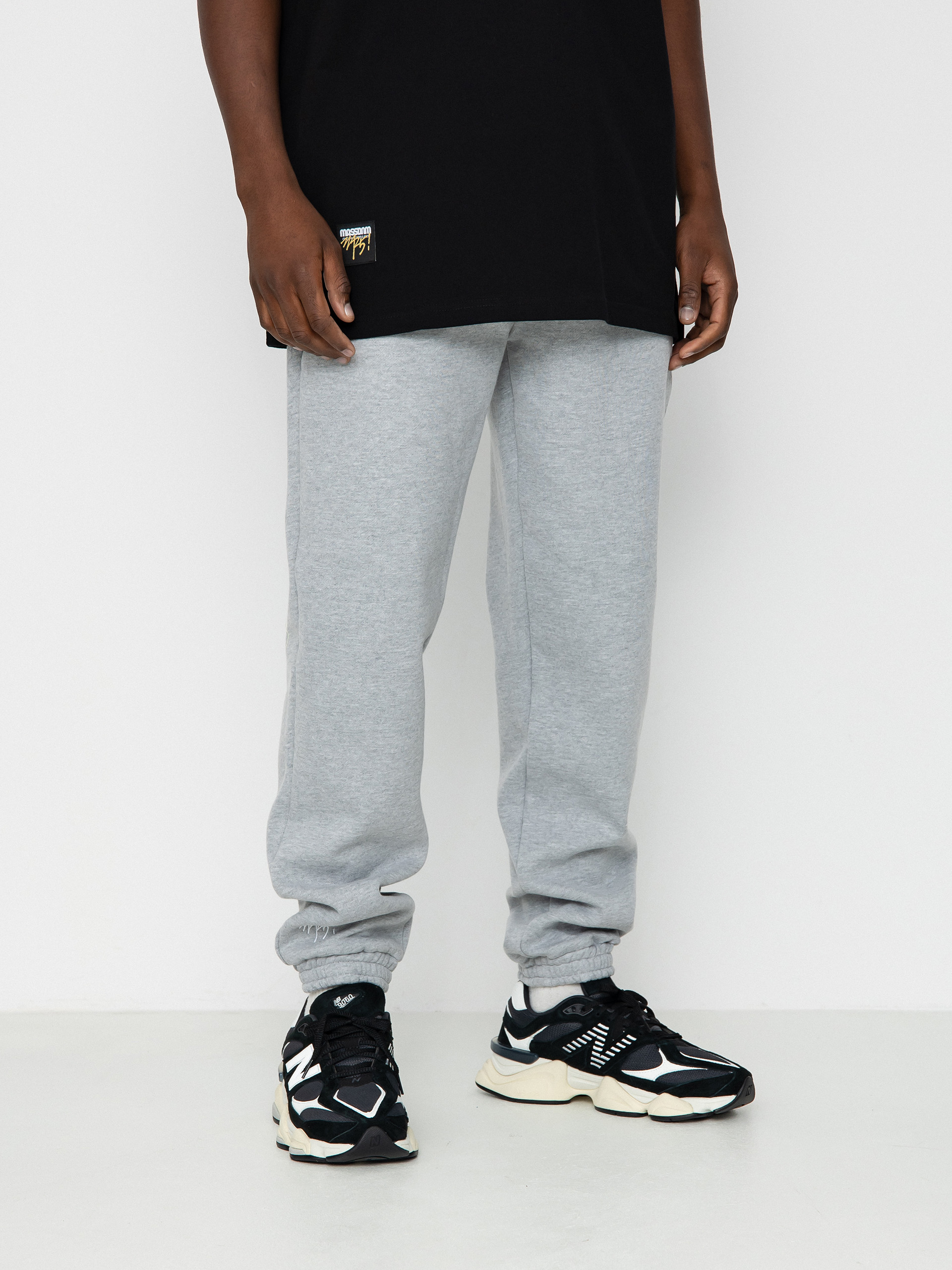 Kalhoty MassDnm Signature Patch Sweatpants (heather grey)
