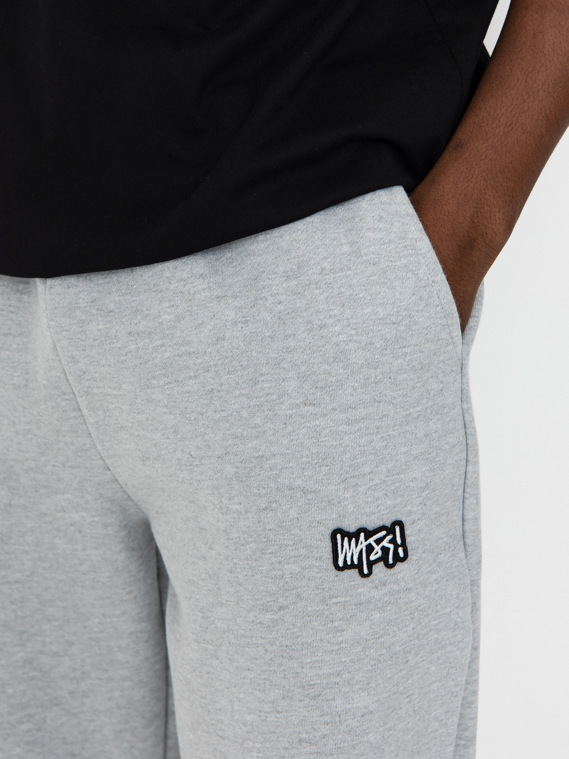 Kalhoty MassDnm Signature Patch Sweatpants (heather grey)