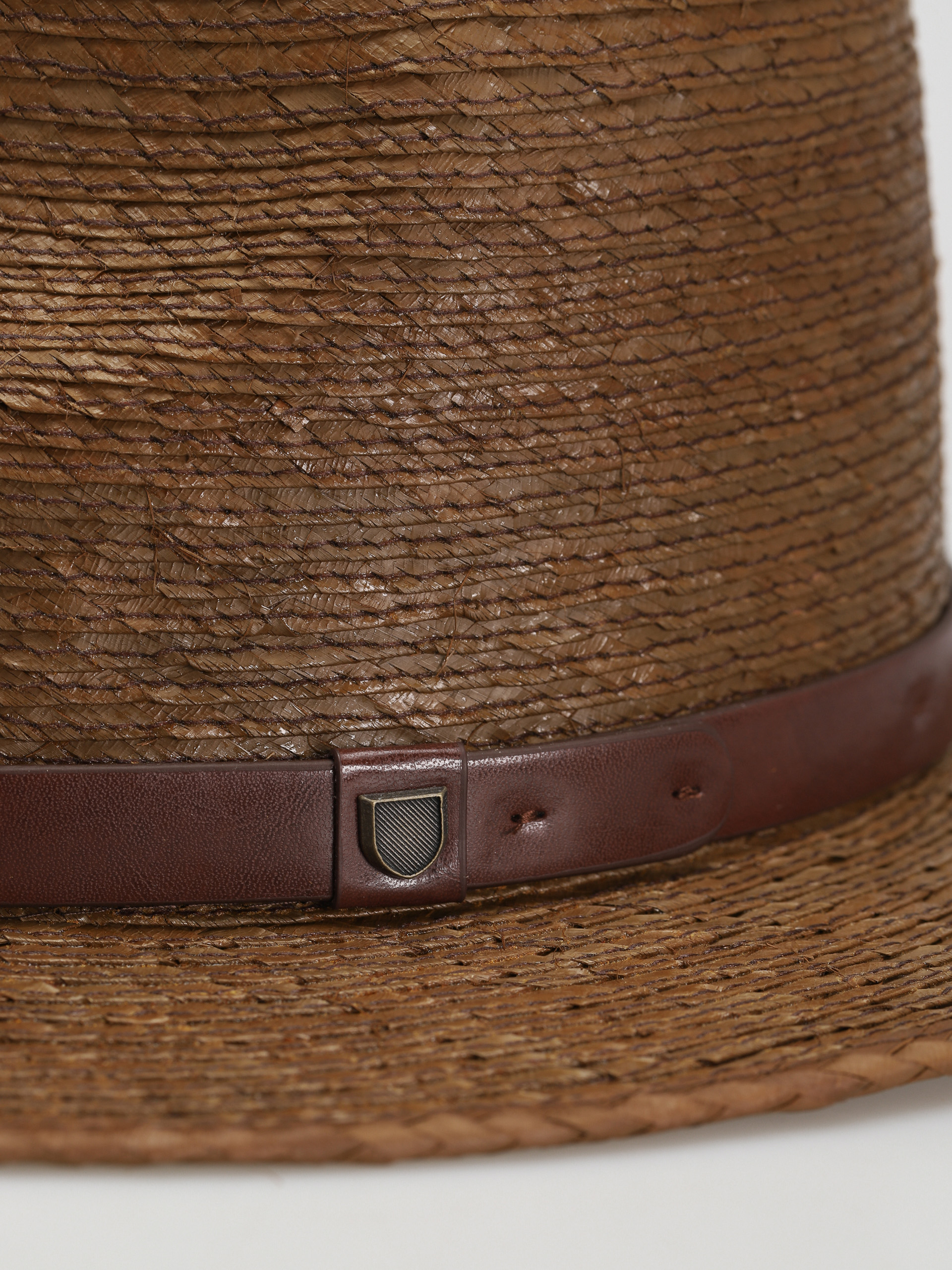 Klobouk Brixton Messer Straw Fedora (toffee)
