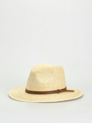 Klobouk Brixton Field Proper Straw Hat (natural/brown)