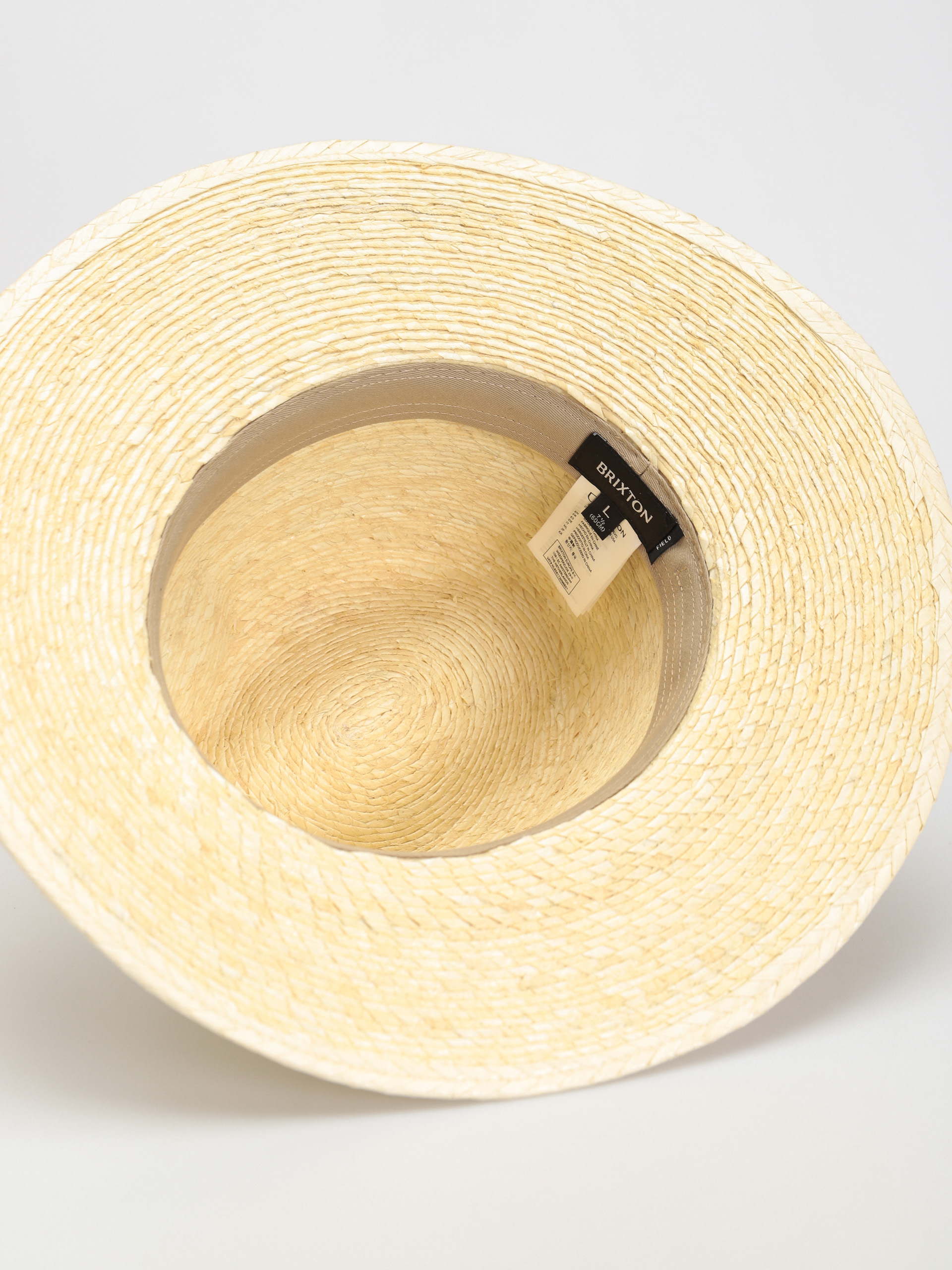 Klobouk Brixton Field Proper Straw Hat (natural/brown)