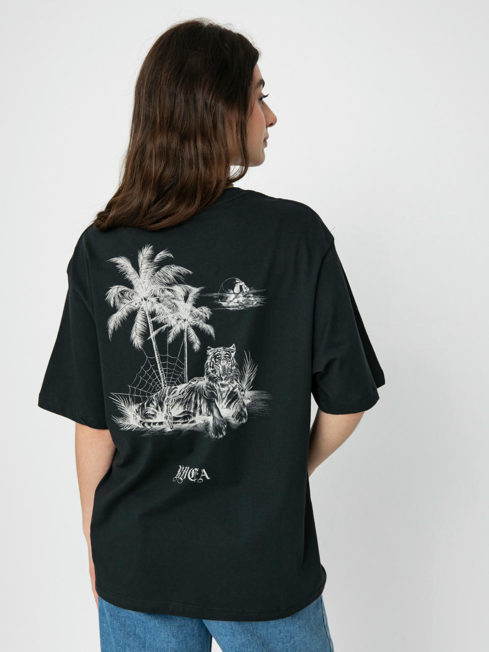 Tričko RVCA Tiger Beach Wmn (black)