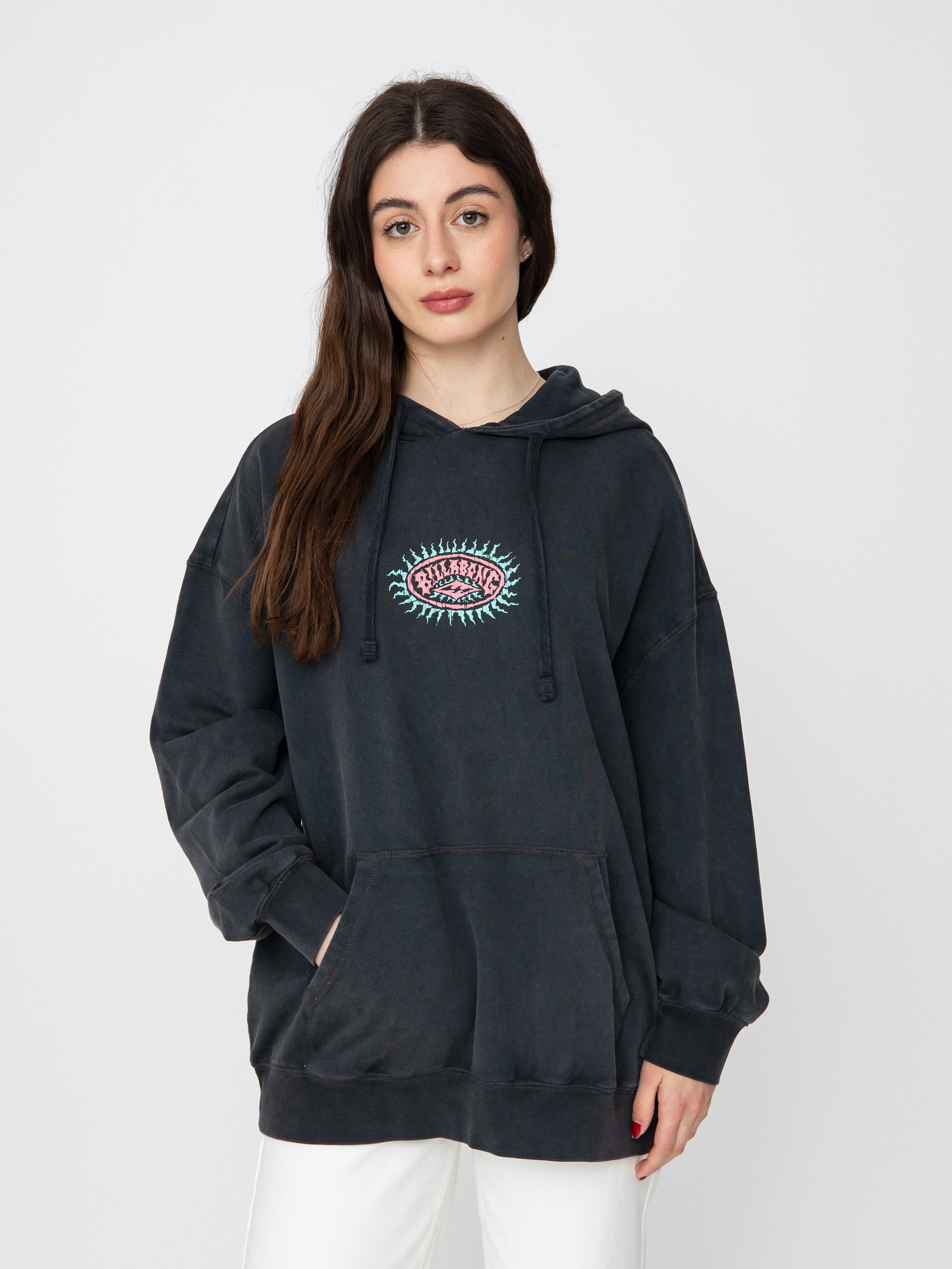 Mikina s kapucí Billabong Archray HD Wmn (off black)