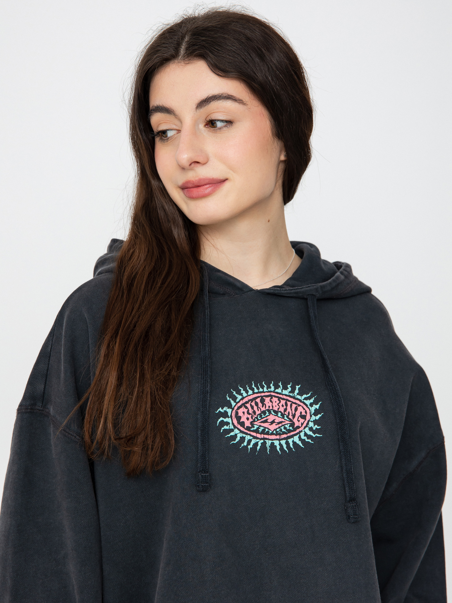 Mikina s kapucí Billabong Archray HD Wmn (off black)