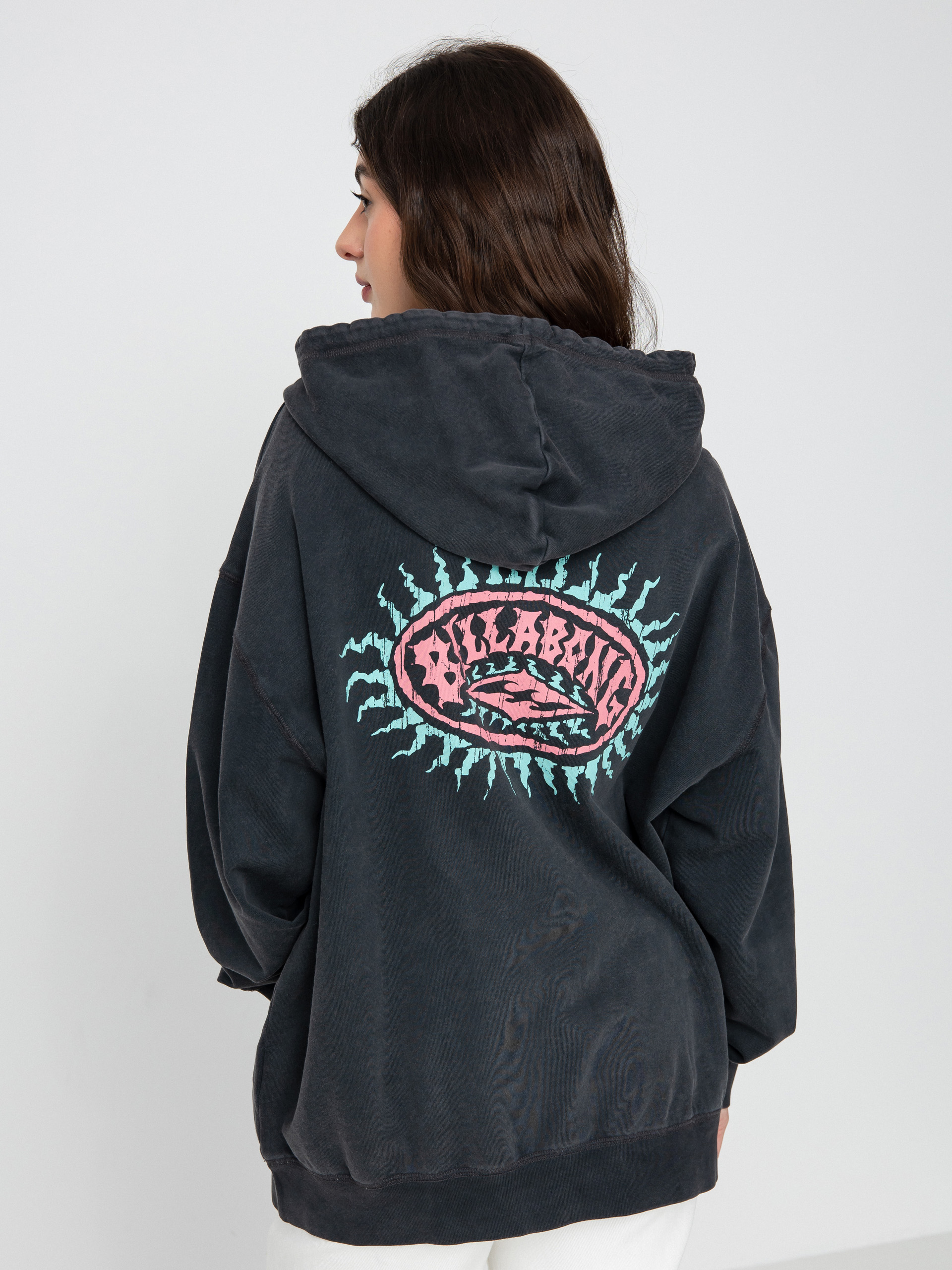 Mikina s kapucí Billabong Archray HD Wmn (off black)