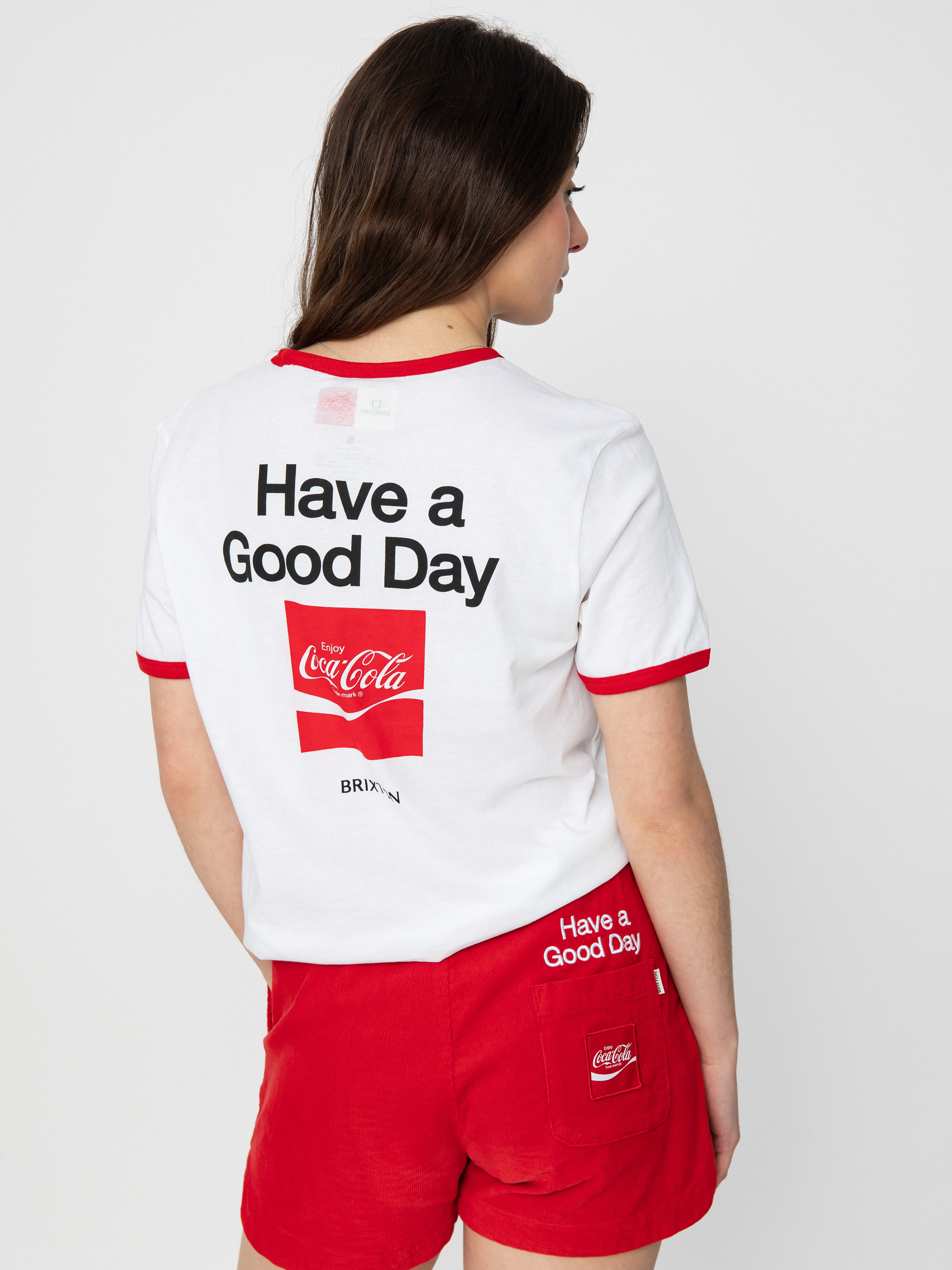 Tričko Brixton Coca-Cola Good Day Ringer Wmn