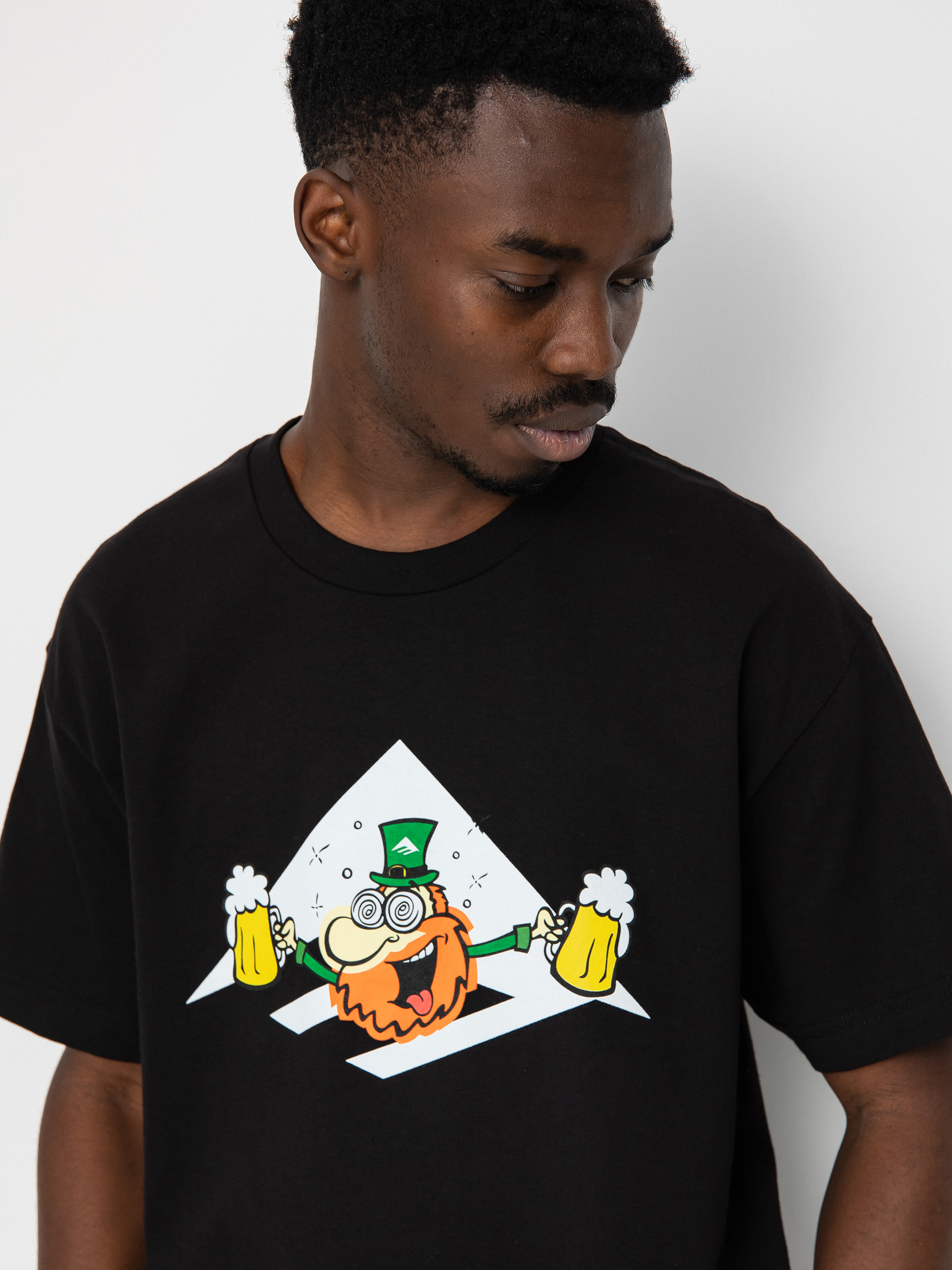 Tričko Emerica Leprechaun Triangle (black)