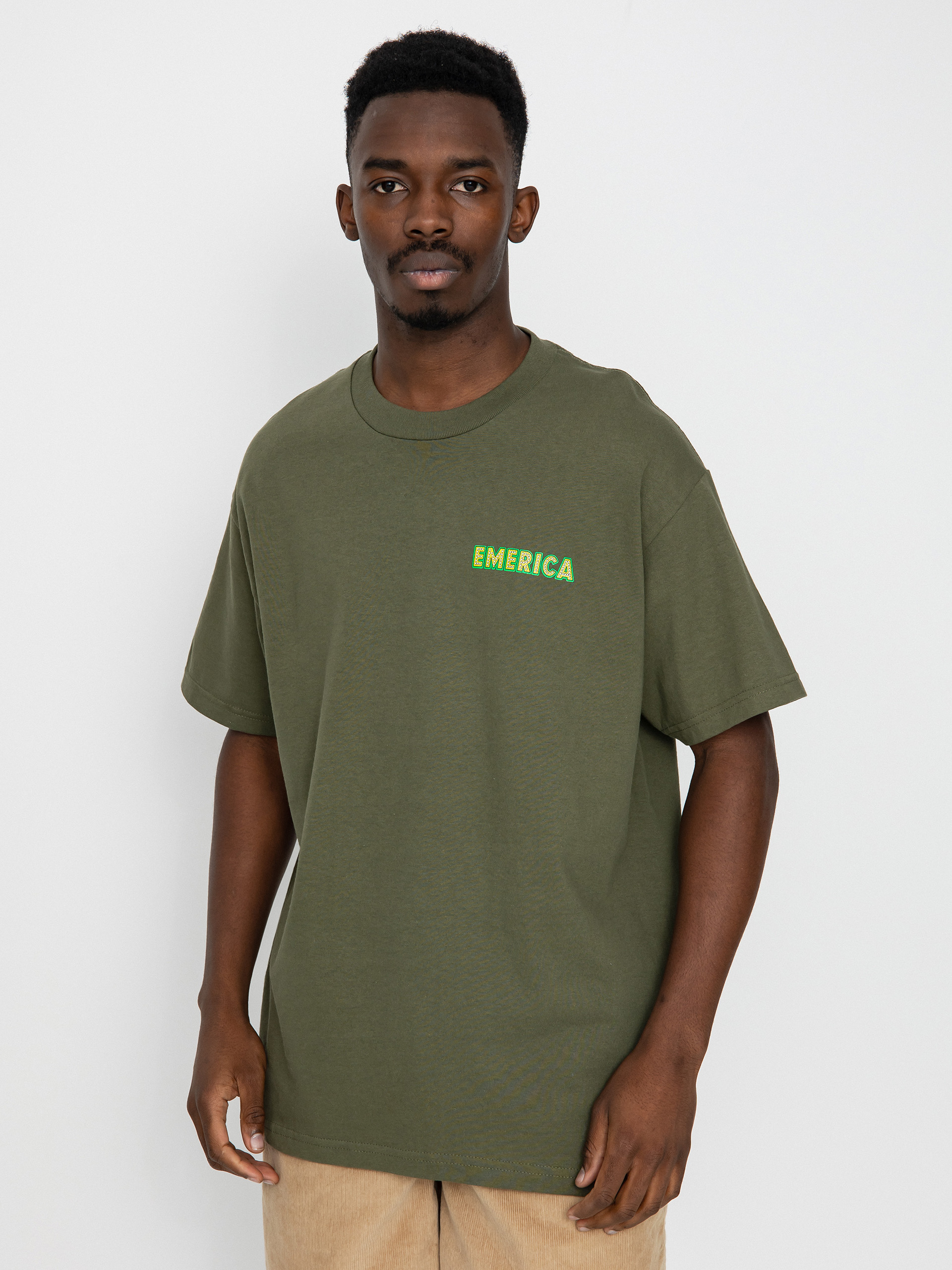 Tričko Emerica Shake Junt Pure Lights (military)