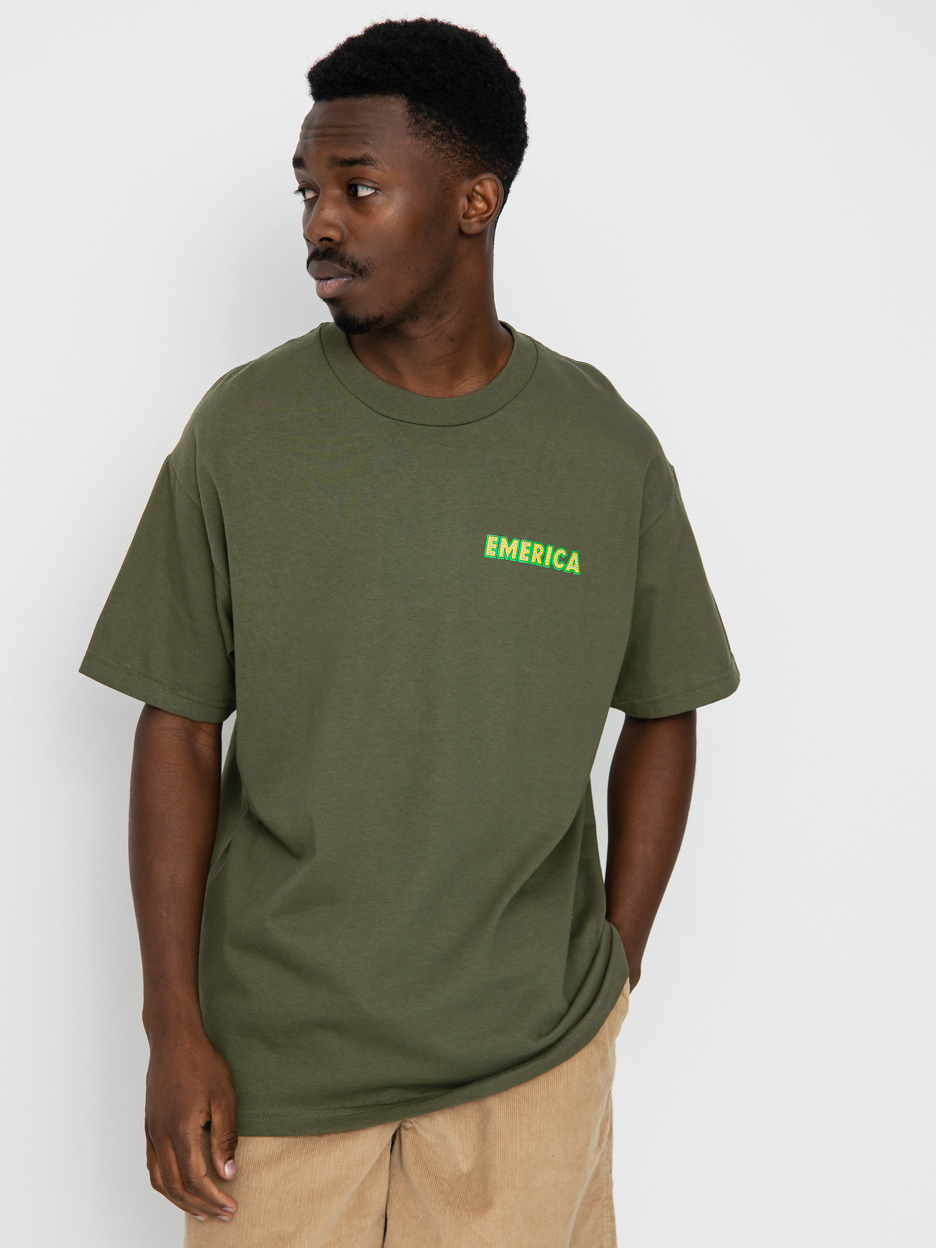 Tričko Emerica Shake Junt Pure Lights (military)