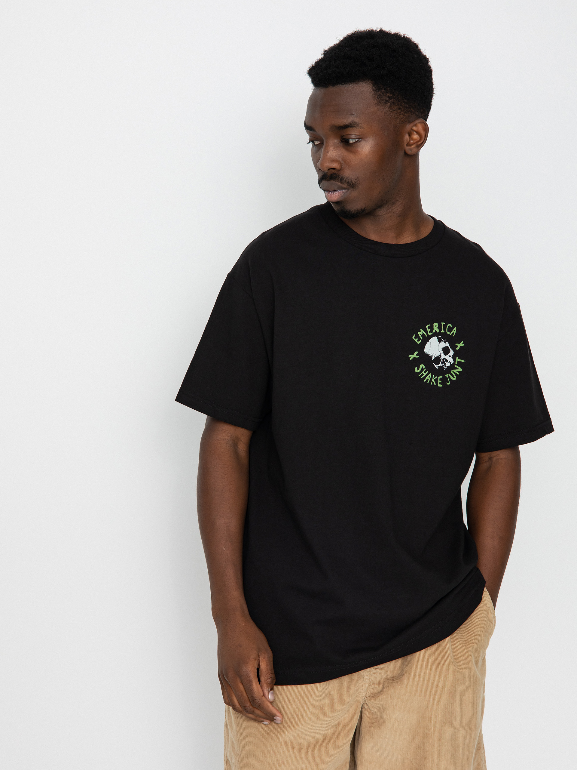 Tričko Emerica Shake Junt Skull (black)
