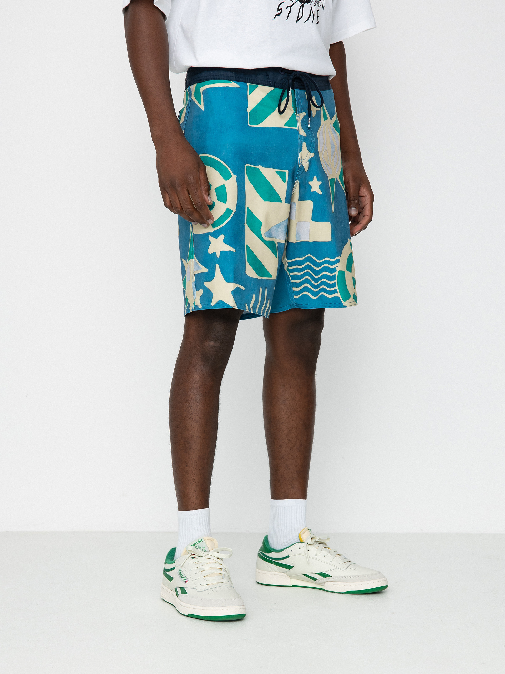 Plážové kraťasy Volcom Geo Stoney 19 (aged indigo)