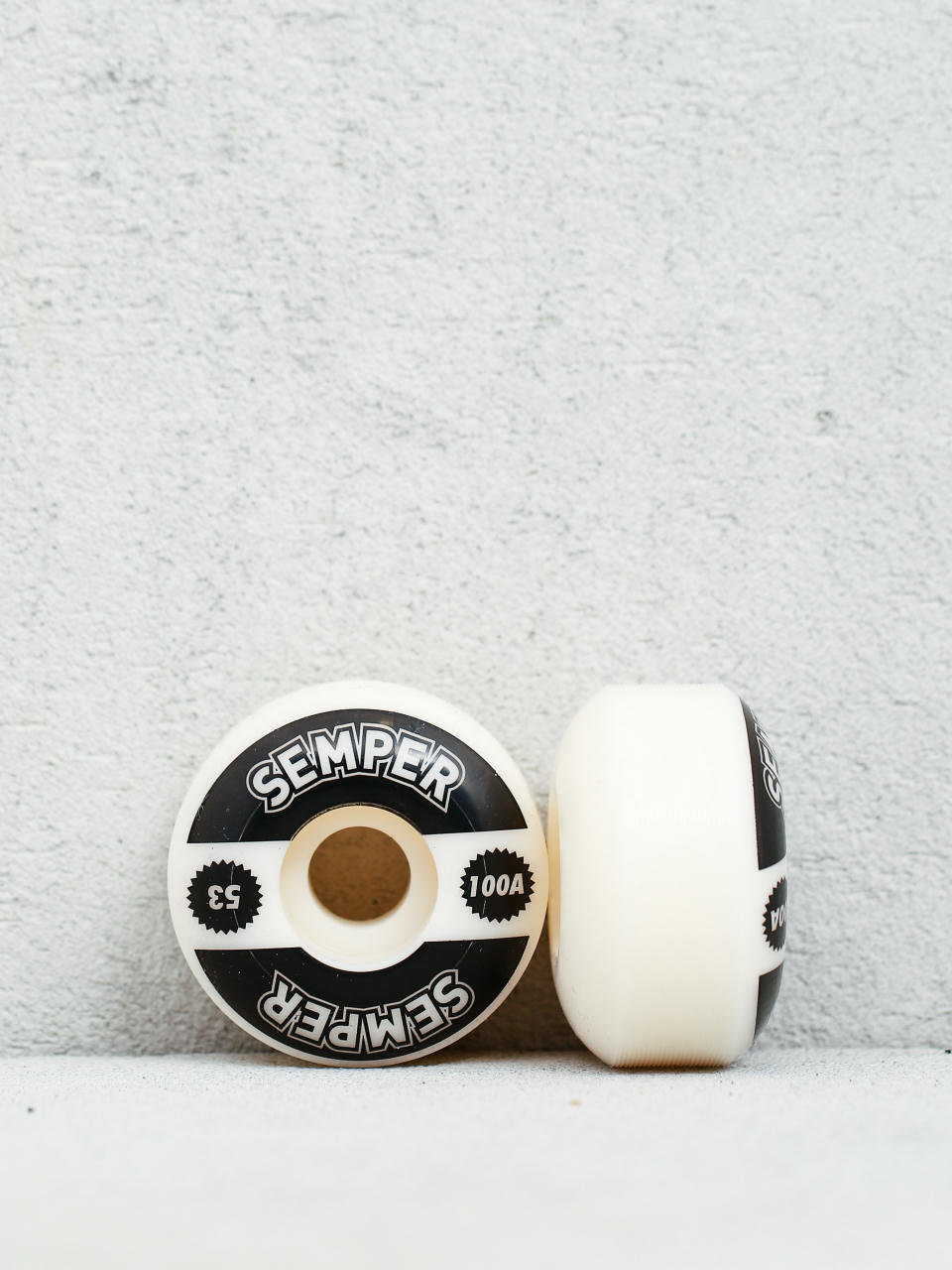 Kolečka Semper Skateboards Classic 100A (white/black)