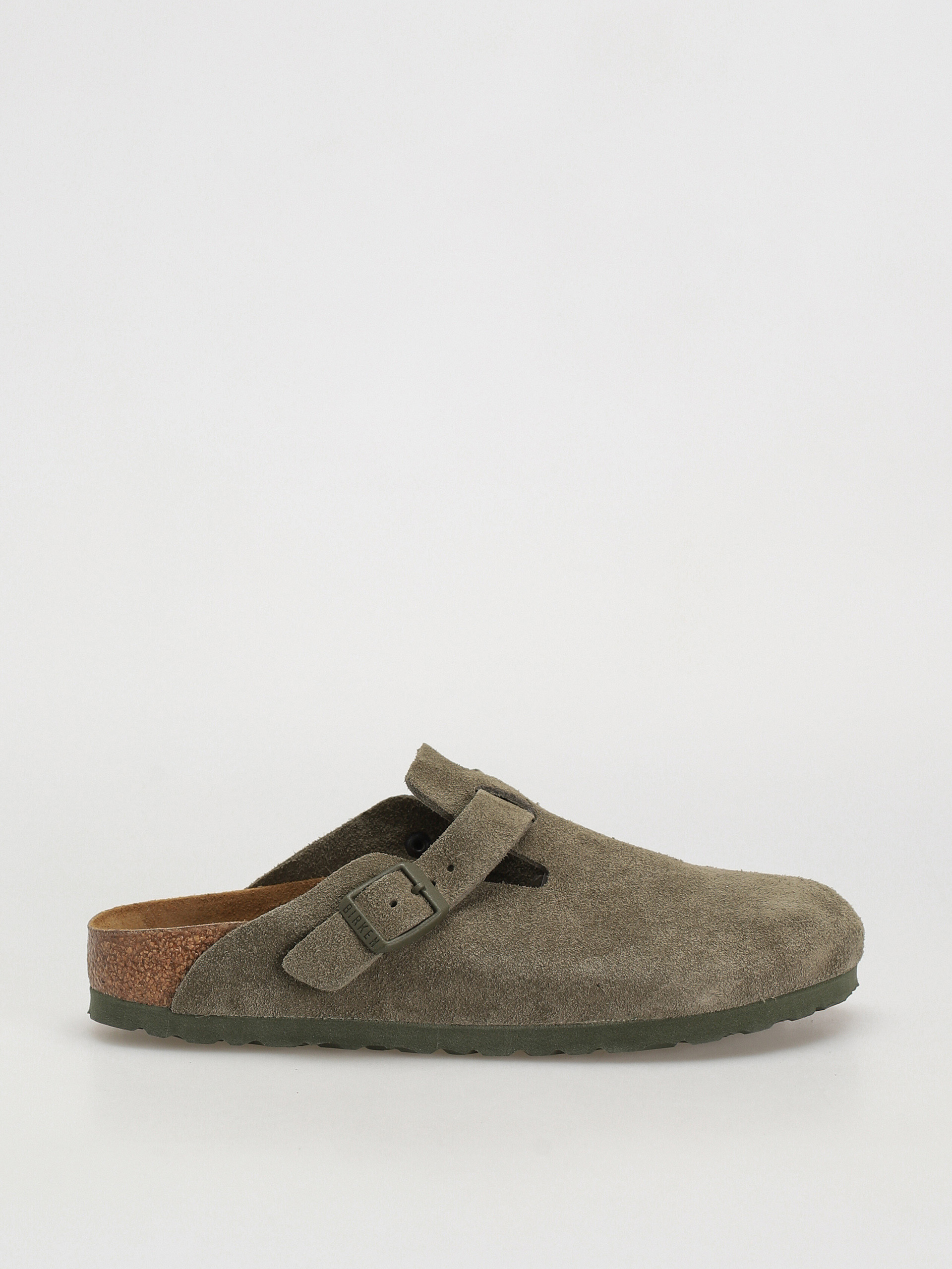 Plážovky Birkenstock Boston Suede Narrow Wmn (modern suede thyme)