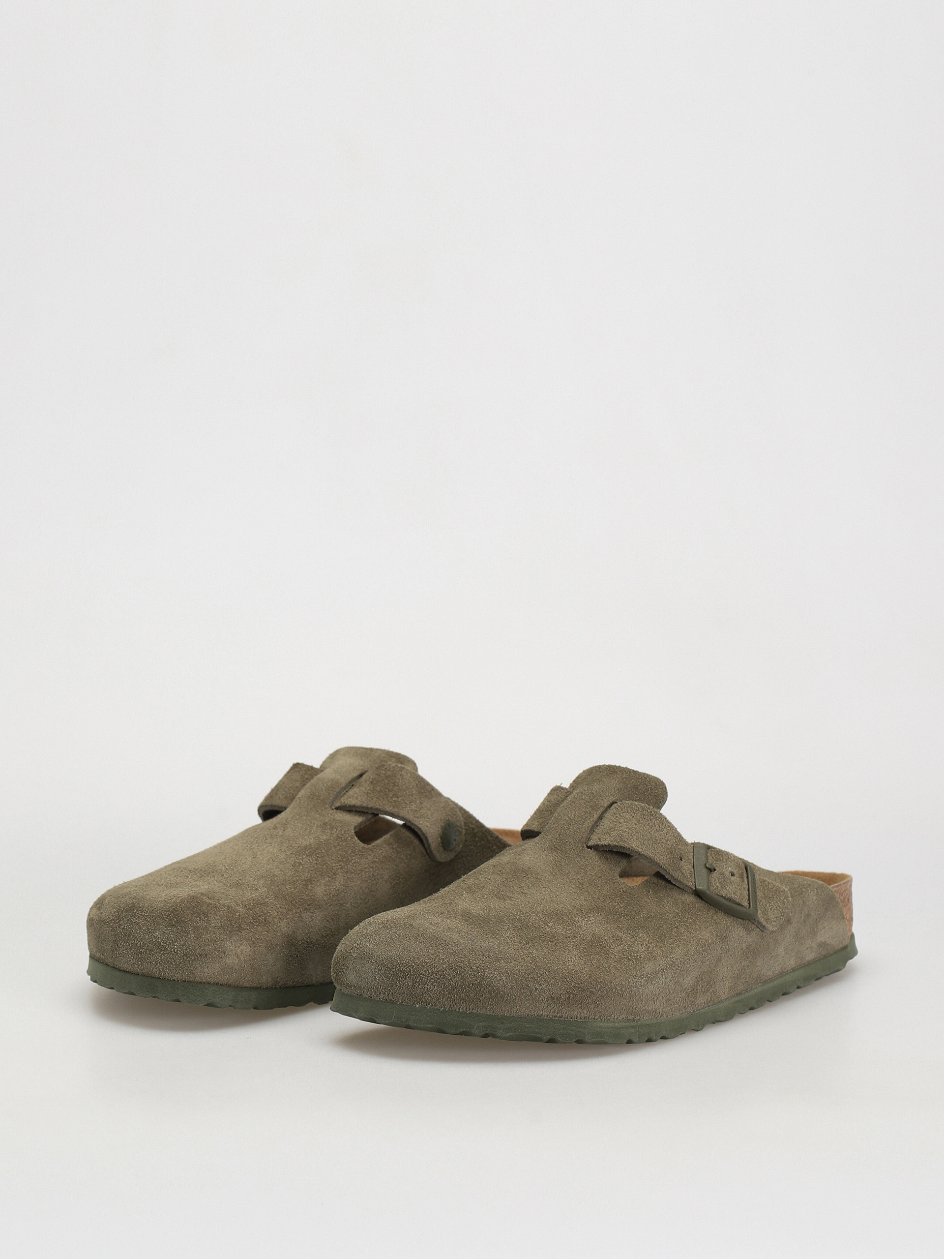 Plážovky Birkenstock Boston Suede Regular (modern suede thyme)