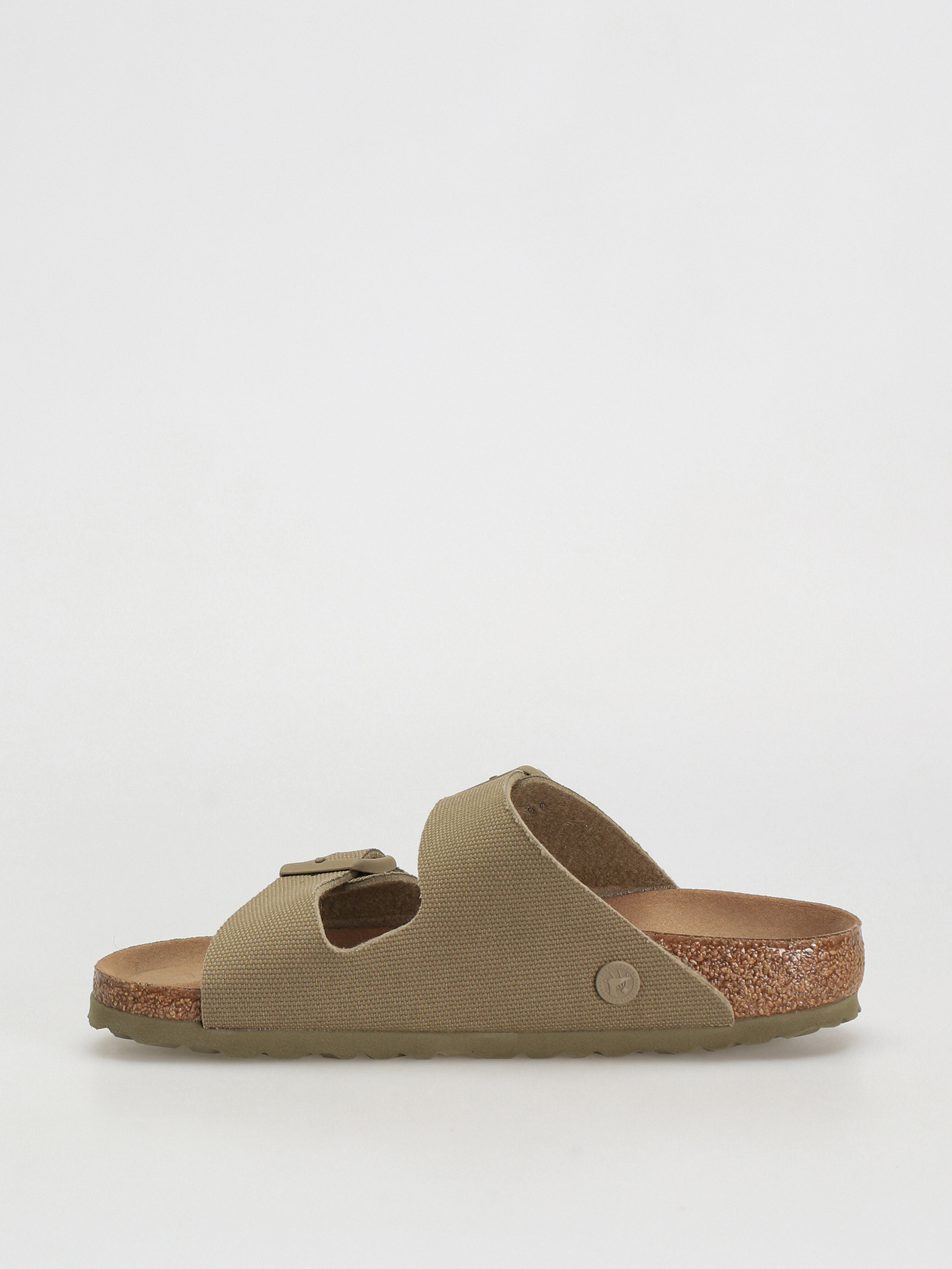 Plážovky Birkenstock Arizona Canvas Vegan Narrow Wmn (faded khaki)