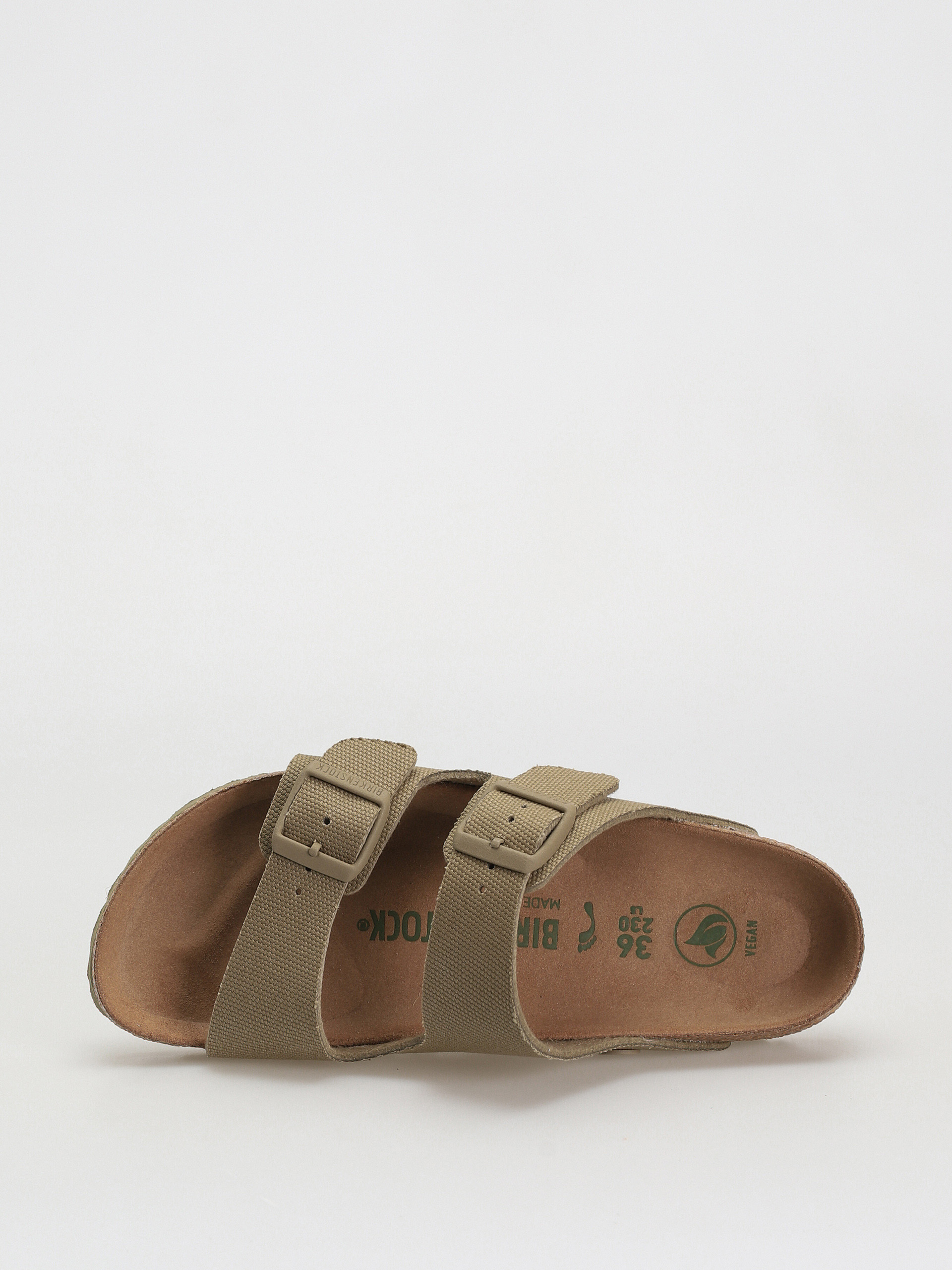 Plážovky Birkenstock Arizona Canvas Vegan Narrow Wmn (faded khaki)