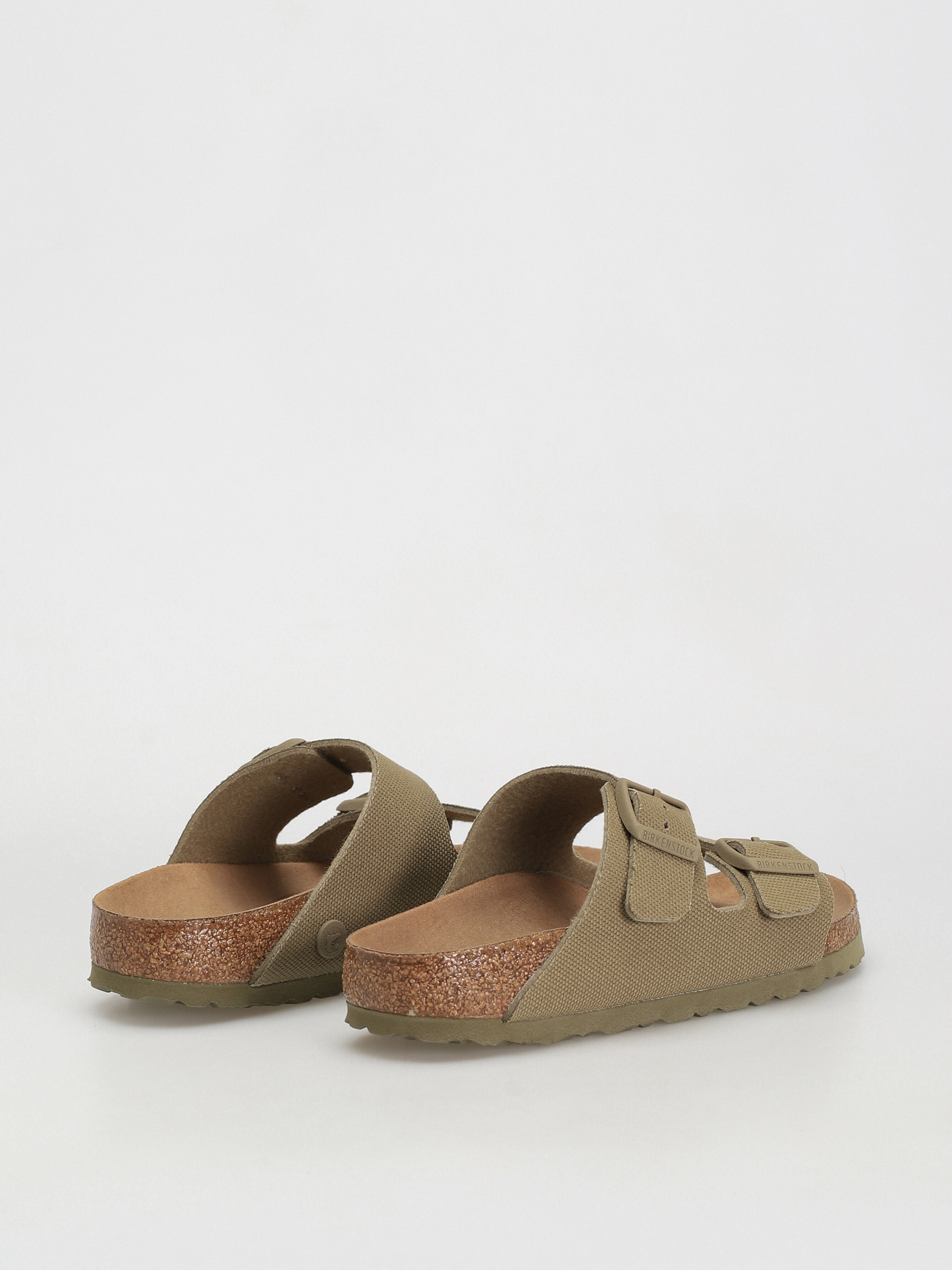 Plážovky Birkenstock Arizona Canvas Vegan Narrow Wmn (faded khaki)