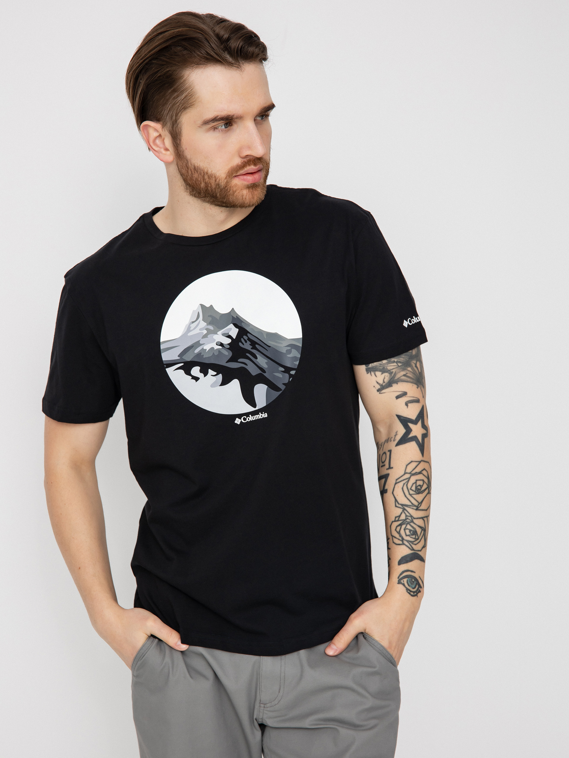 Tričko Columbia Path Lake (black/scoped r)