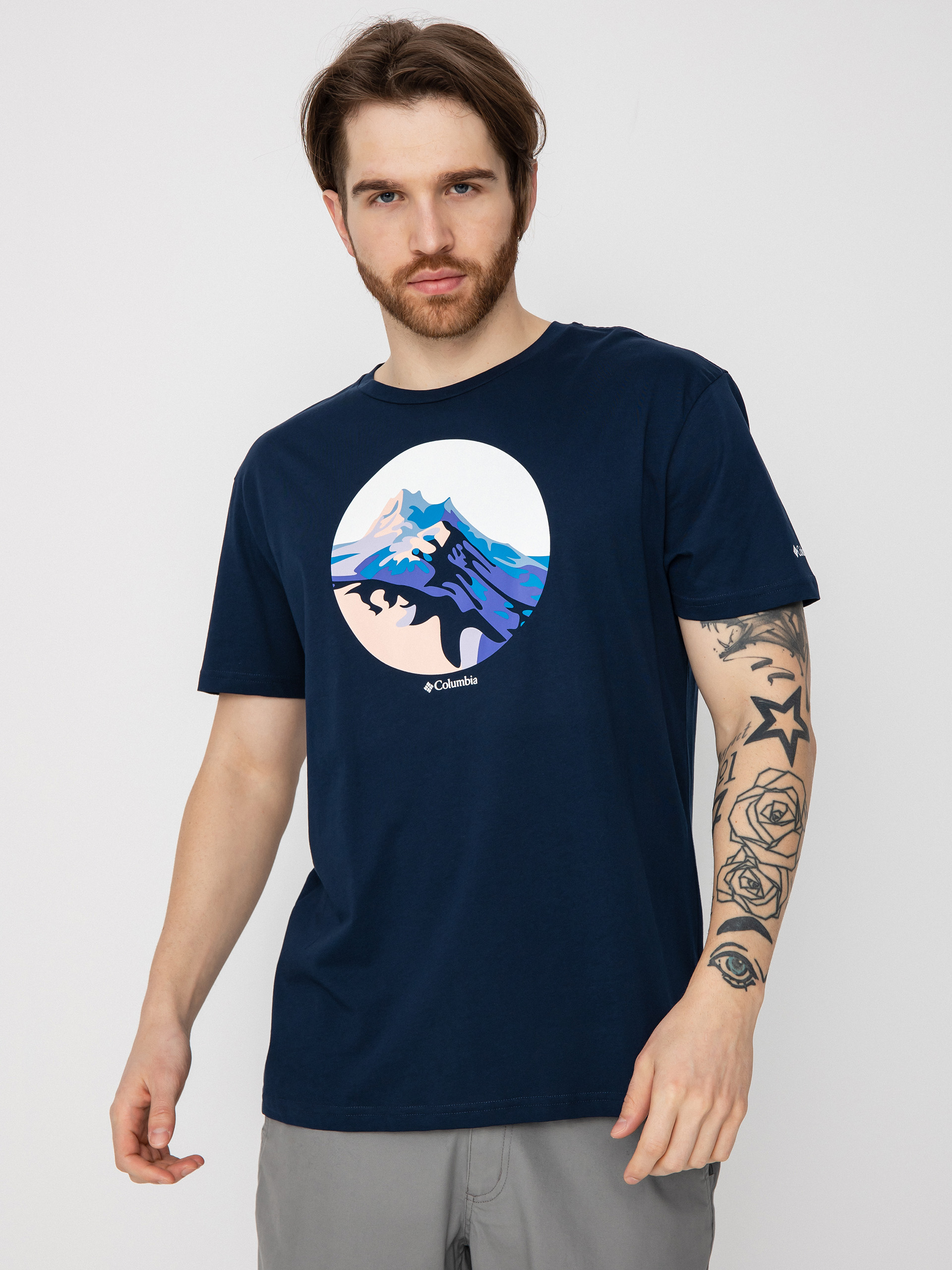 Tričko Columbia Path Lake (collegiate/navy)