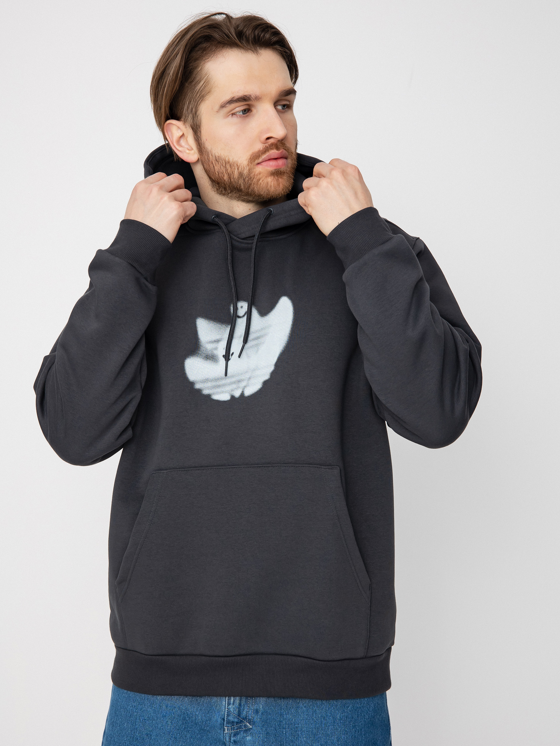 Mikina s kapucí adidas Shmoo Logo HD (carbon/cwhite)