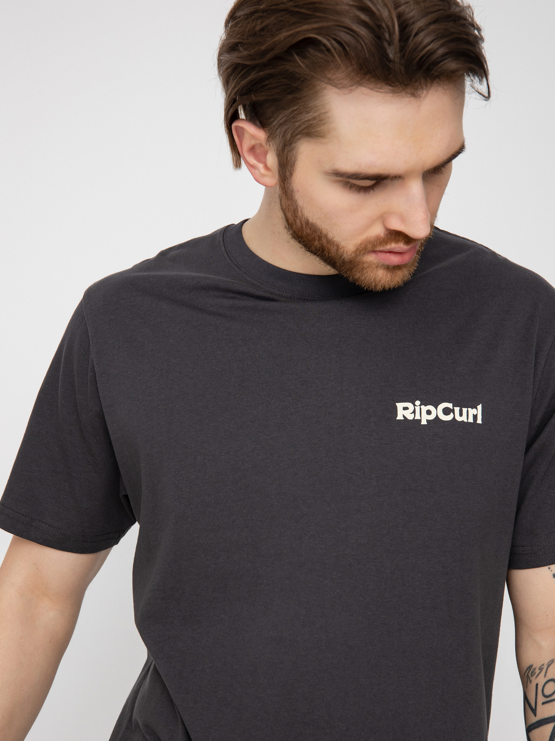 Tričko Rip Curl Blazed And Tubed (washed black)